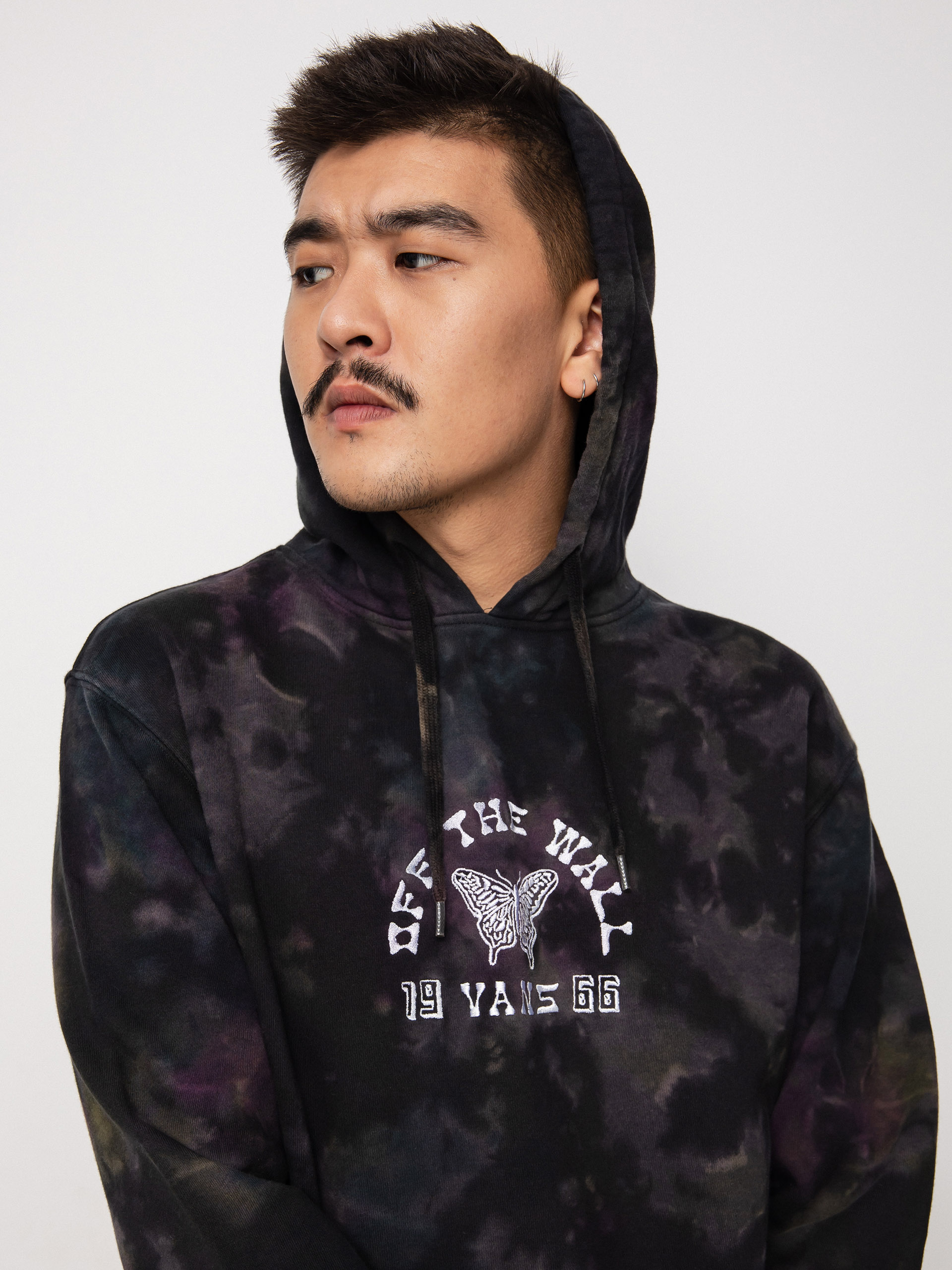 Bluza z kapturem Vans Butterfly Tie Dye HD (purple potion/deep teal)