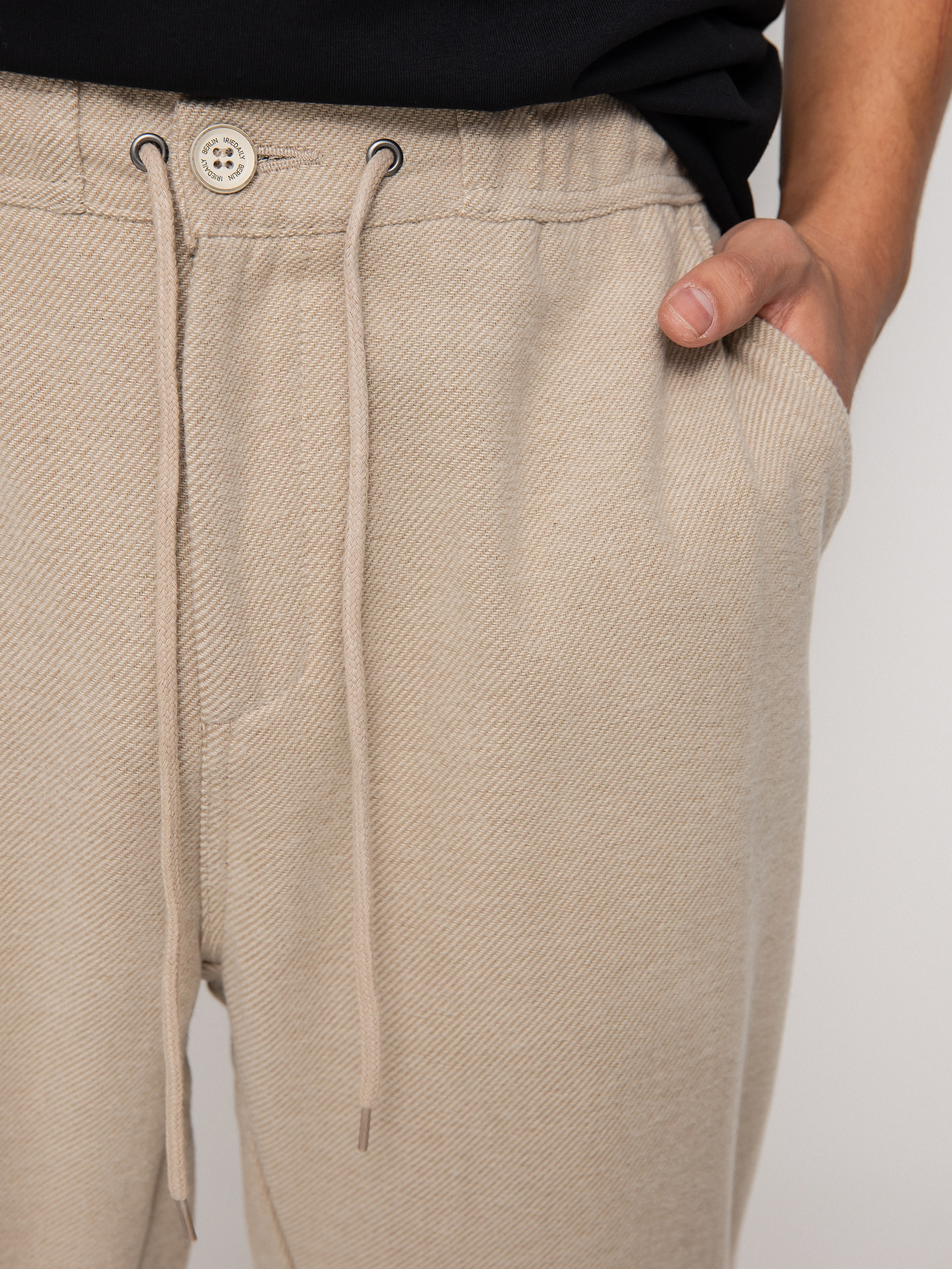 Spodnie Iriedaily Samuel Flannel (beige)