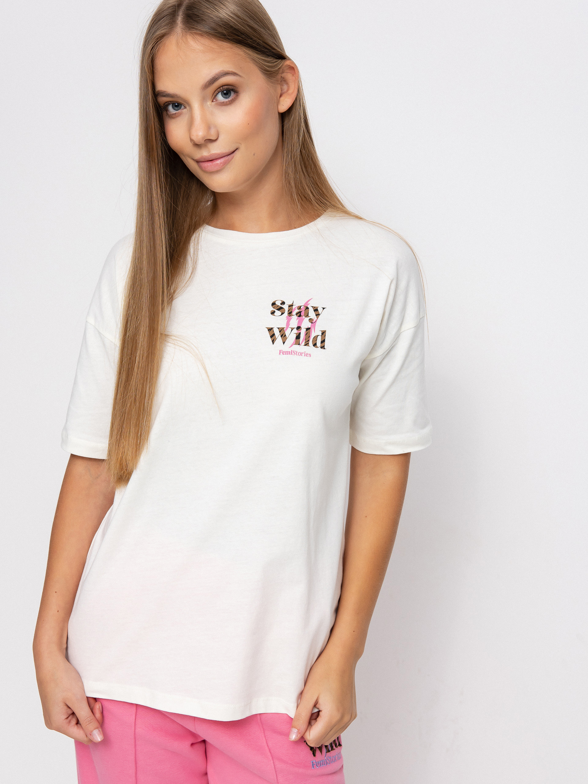 T-shirt Femi Stories Loose Wmn (ecr)
