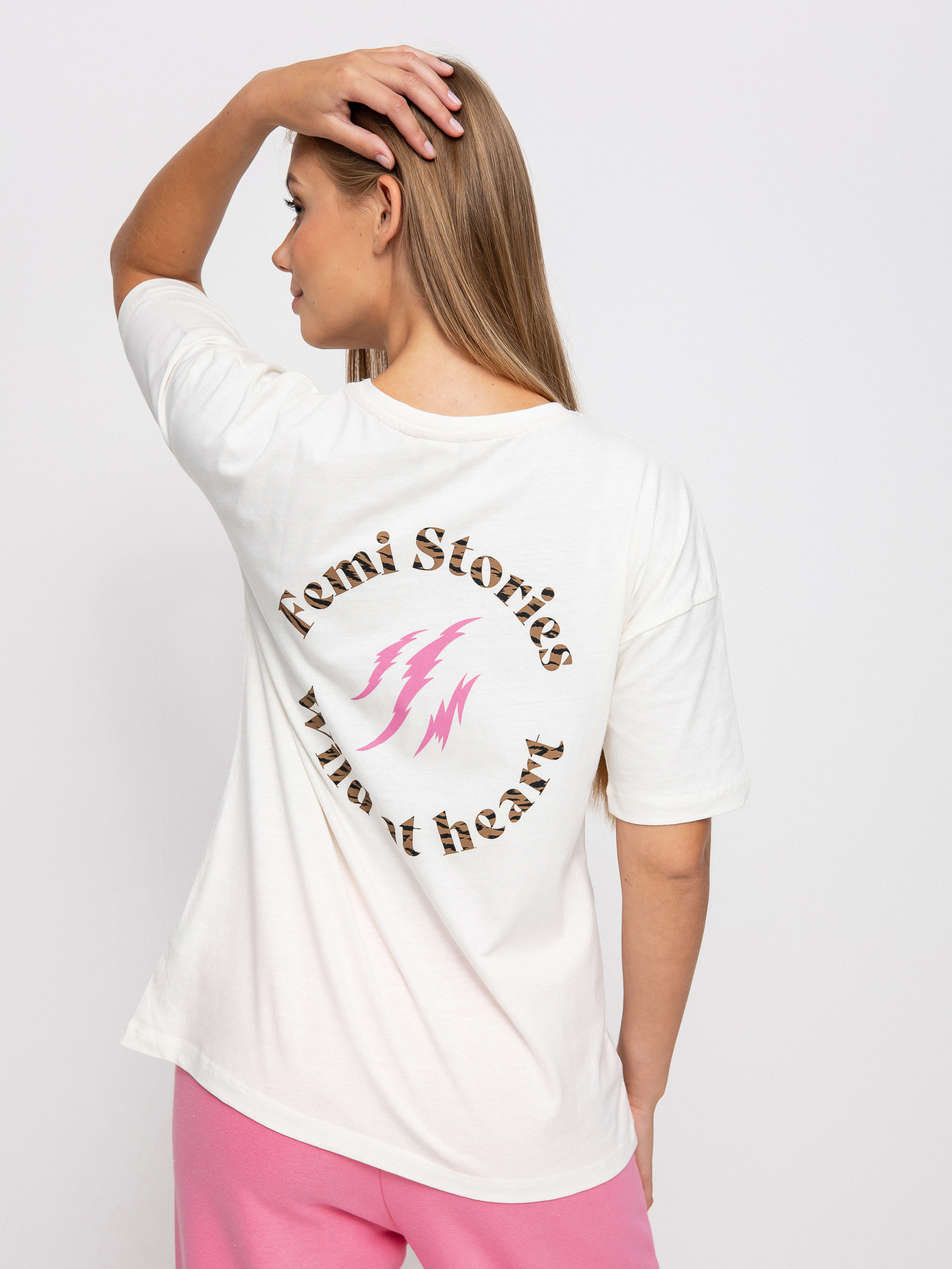 T-shirt Femi Stories Loose Wmn (ecr)
