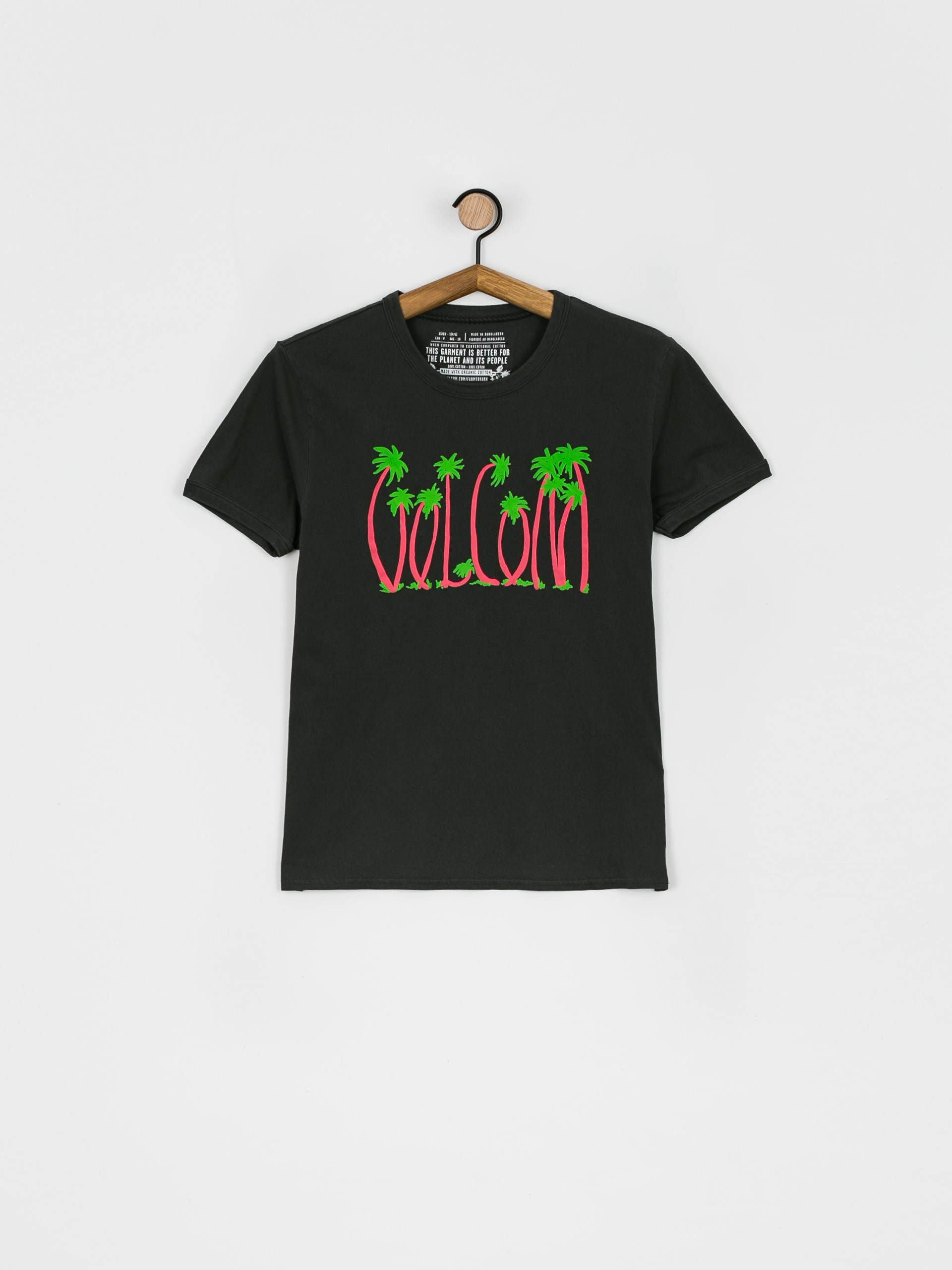 T-shirt Volcom Truly Ringer Wmn (black)