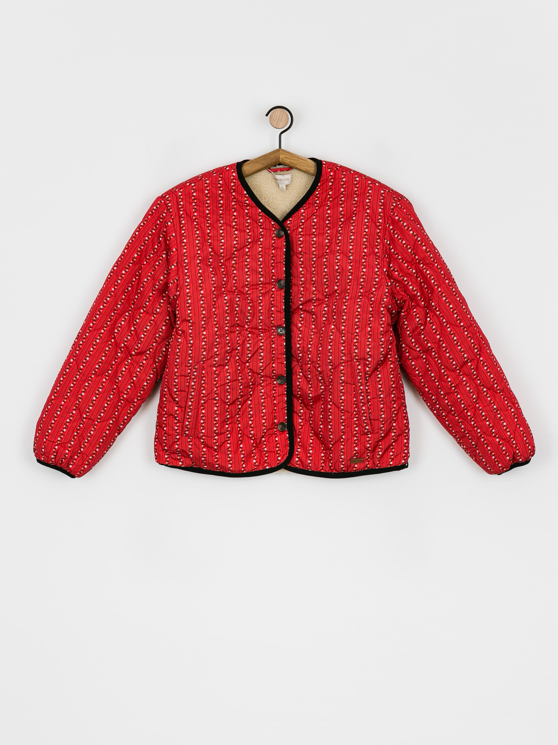 Kurtka Brixton Sherpa Reversible Padded Wmn (mars red praire floral)
