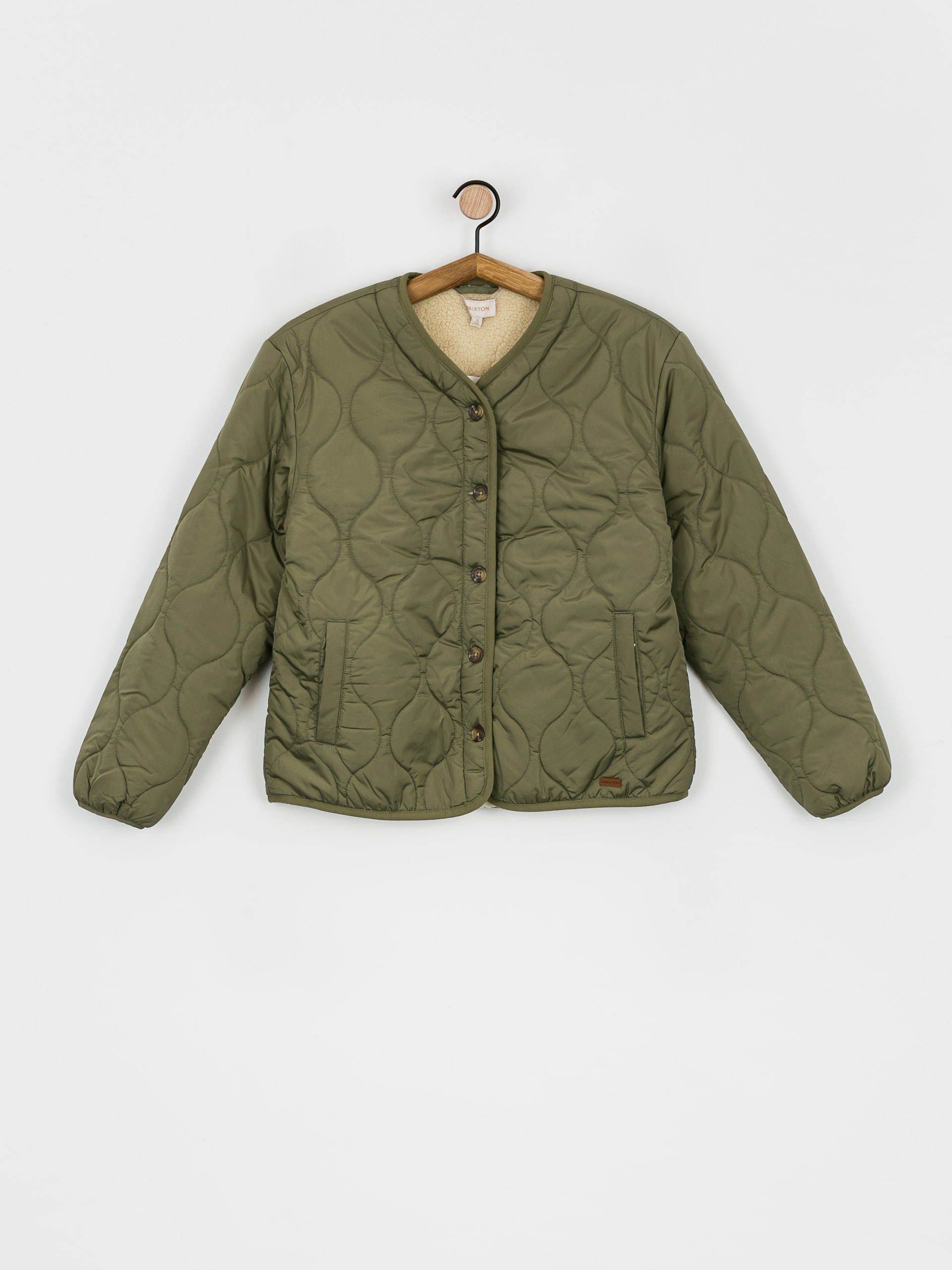 Kurtka Brixton Sherpa Reversible Padded Wmn (military olive)