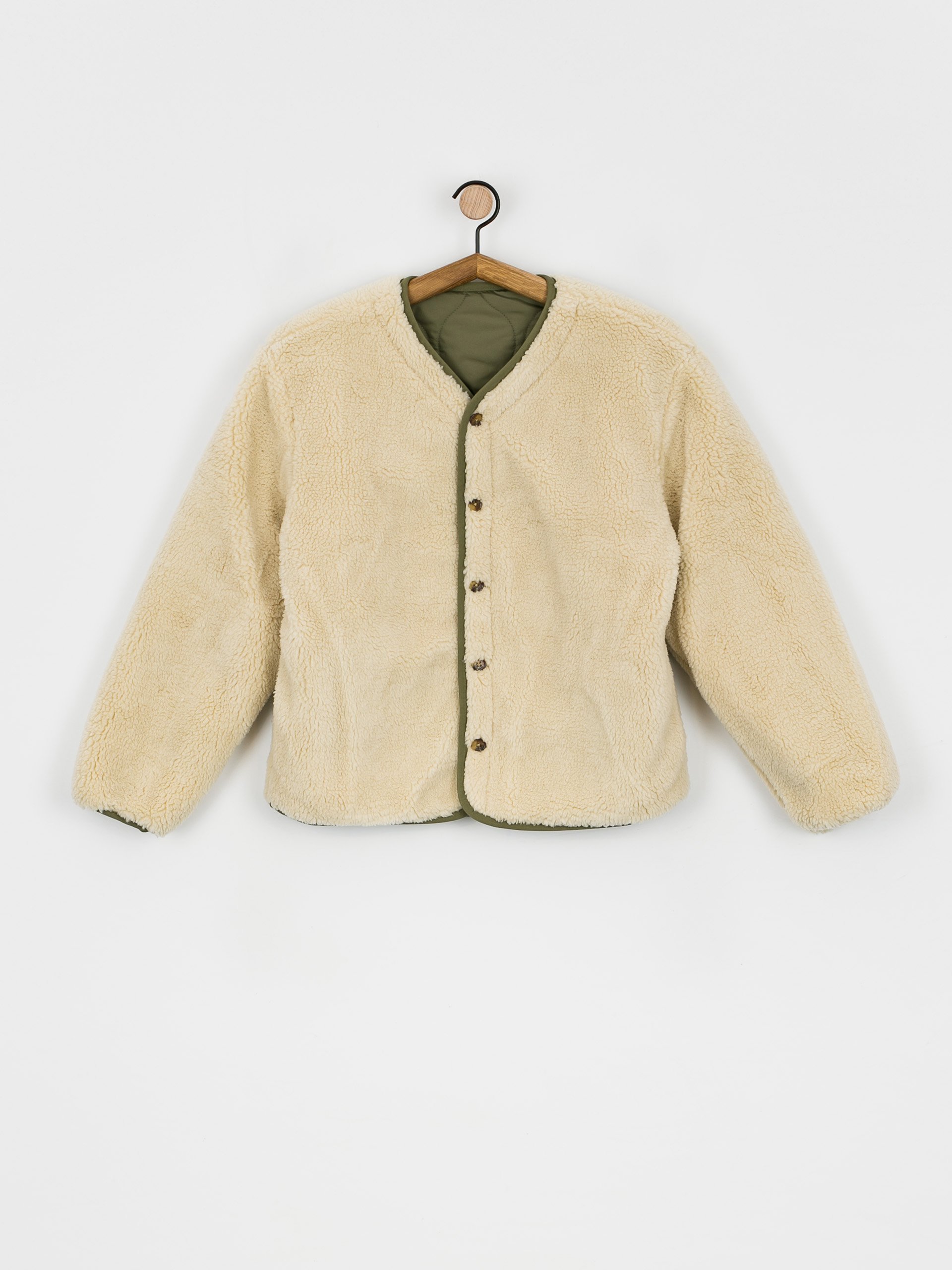 Kurtka Brixton Sherpa Reversible Padded Wmn (military olive)