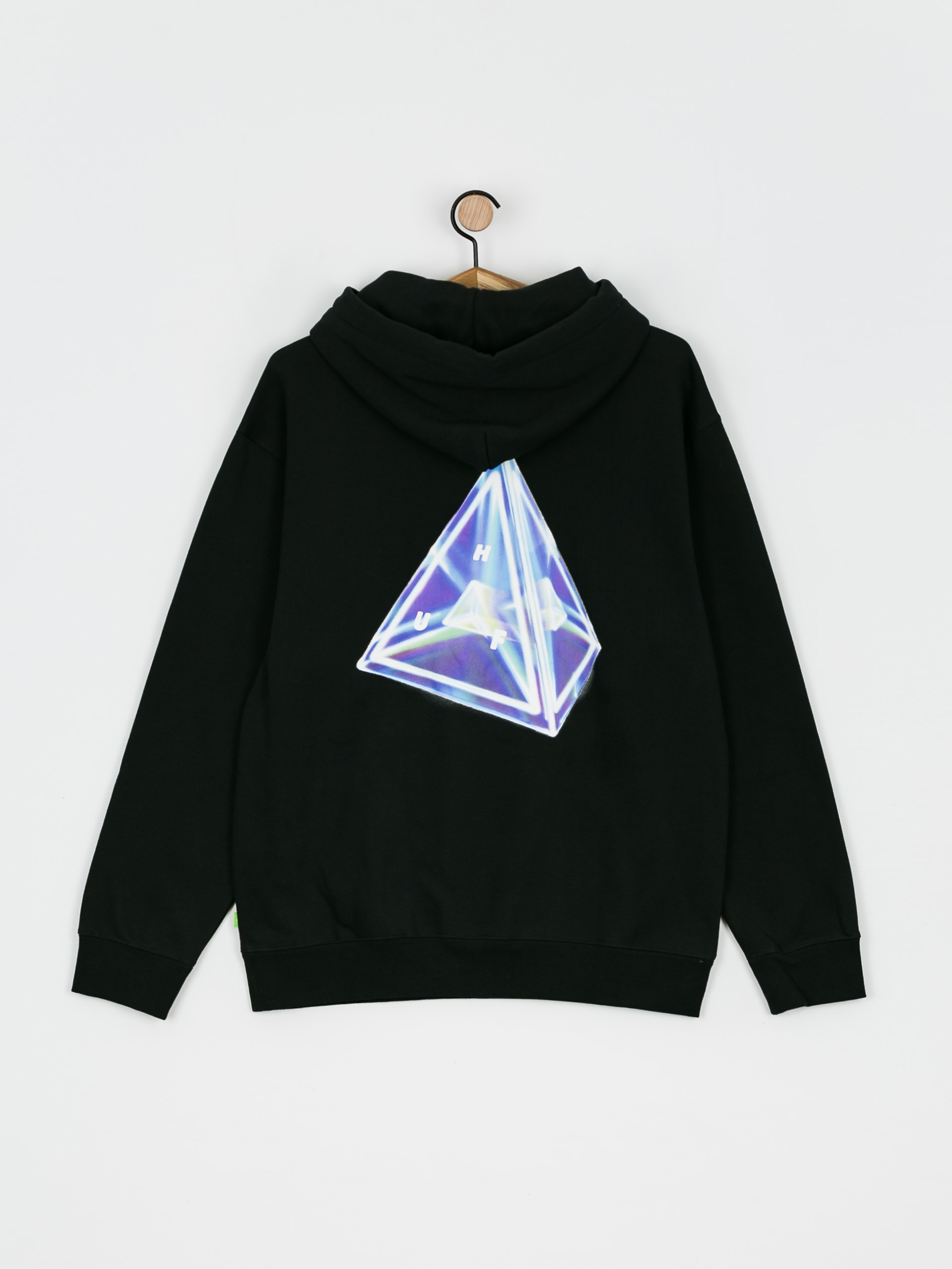 Bluza z kapturem HUF Tesseract Triple Triangle HD (black)