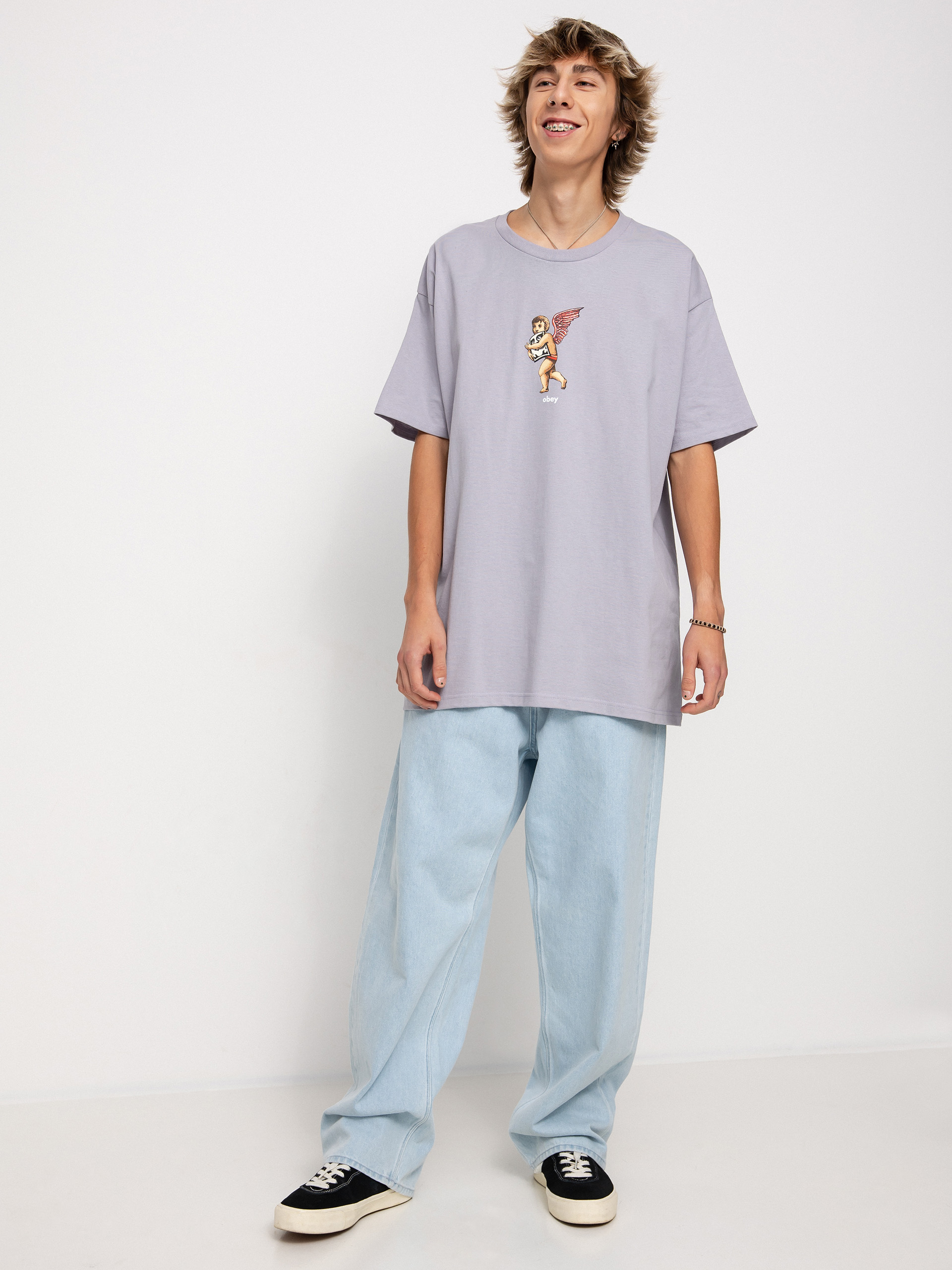 T-shirt OBEY Angel Wings (lilac chalk)