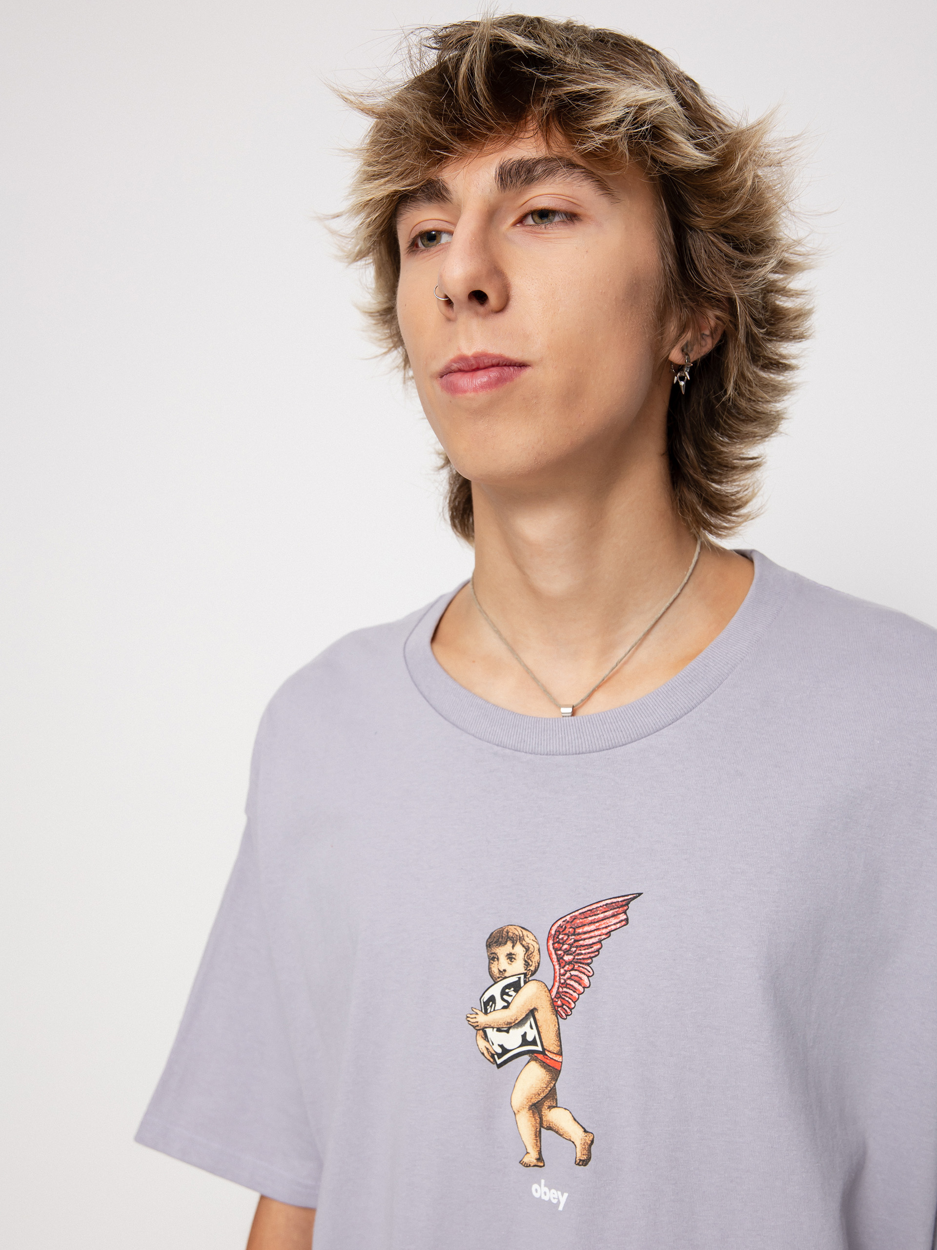 T-shirt OBEY Angel Wings (lilac chalk)