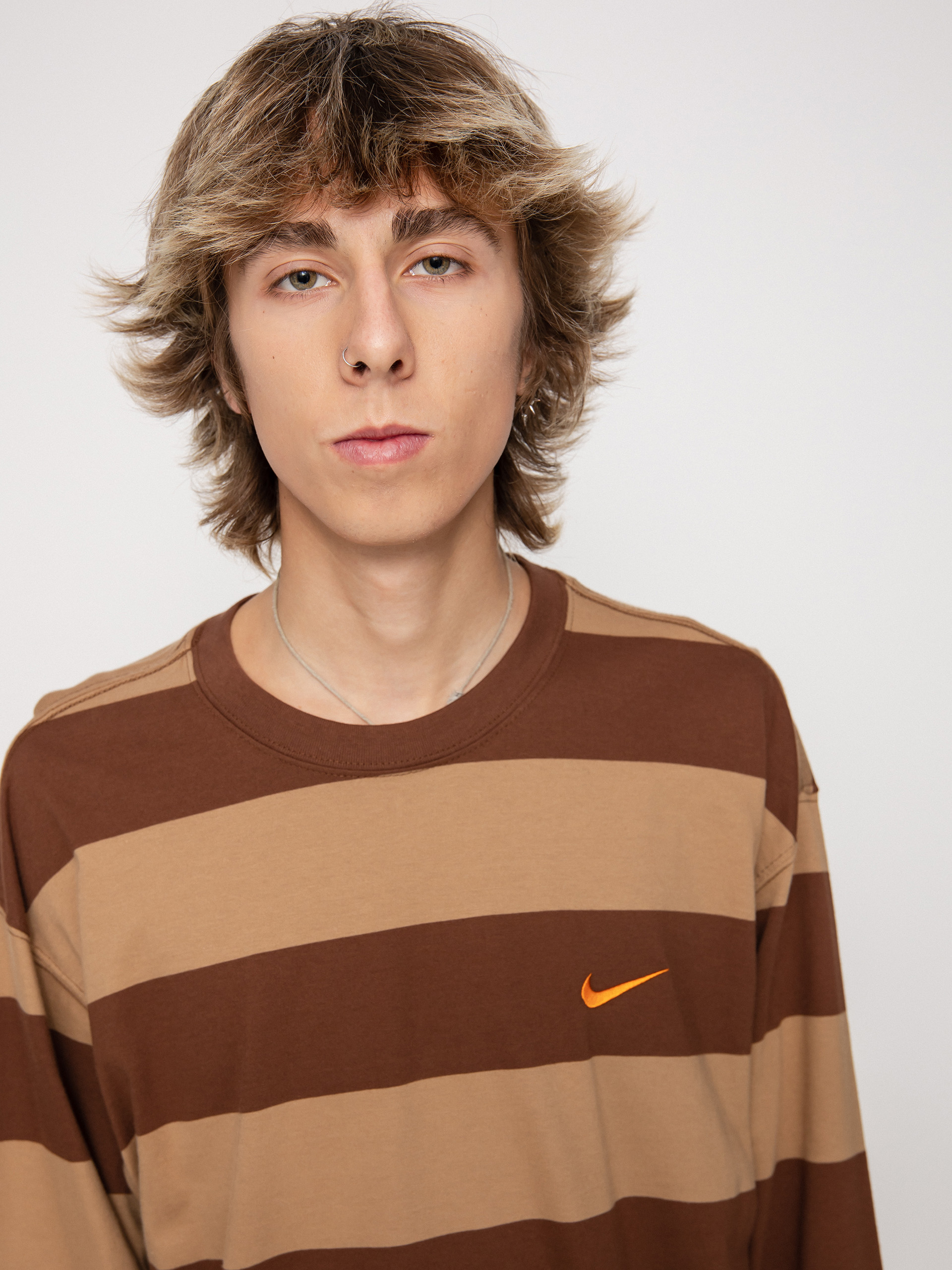 Longsleeve Nike SB Stripe (cacao  wow/dk driftwood)