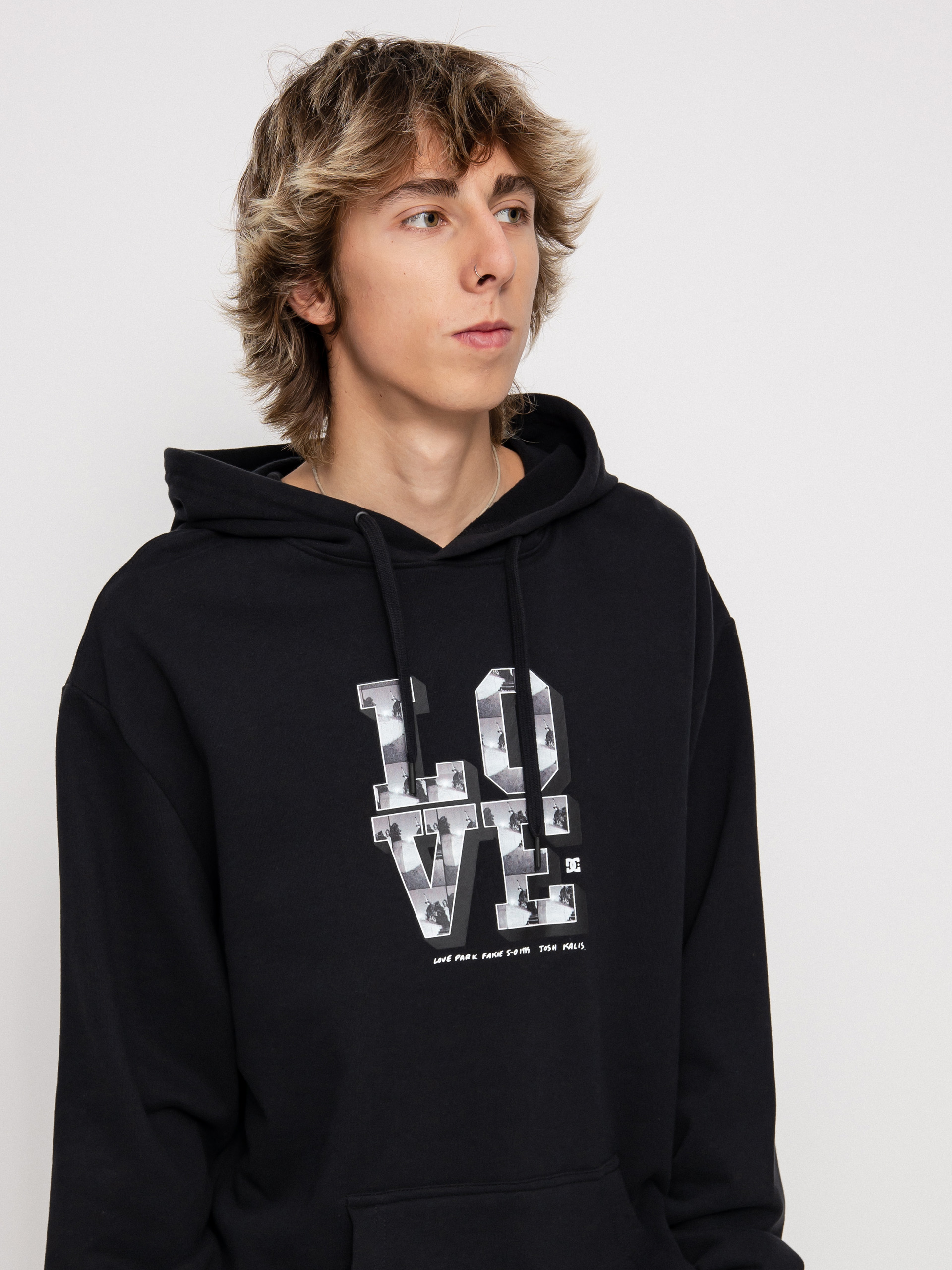 Bluza z kapturem DC Blabac Love Park Kalis HD (black)