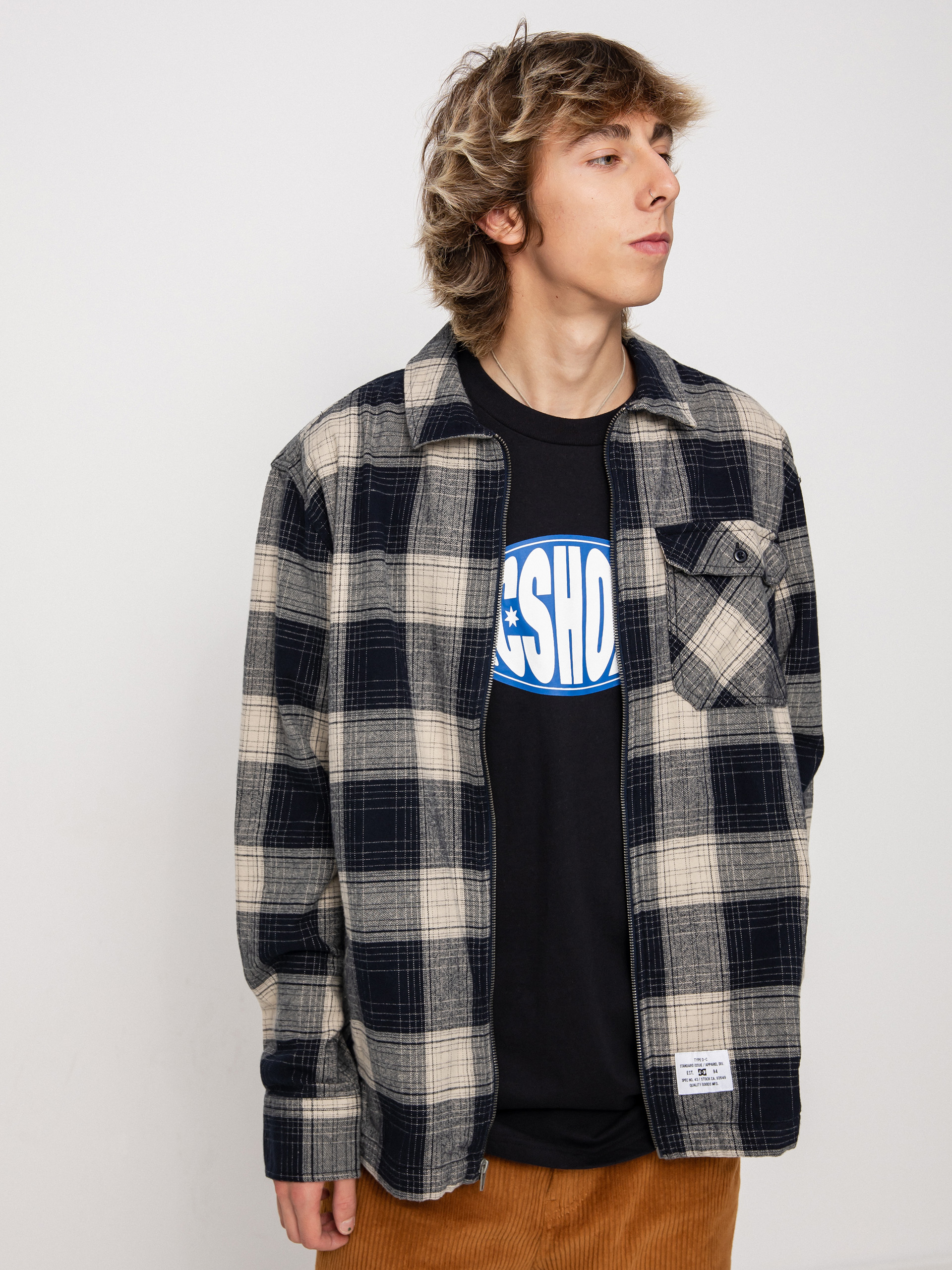 Koszula DC The Trapper (navy blzr/ pelcan pl)