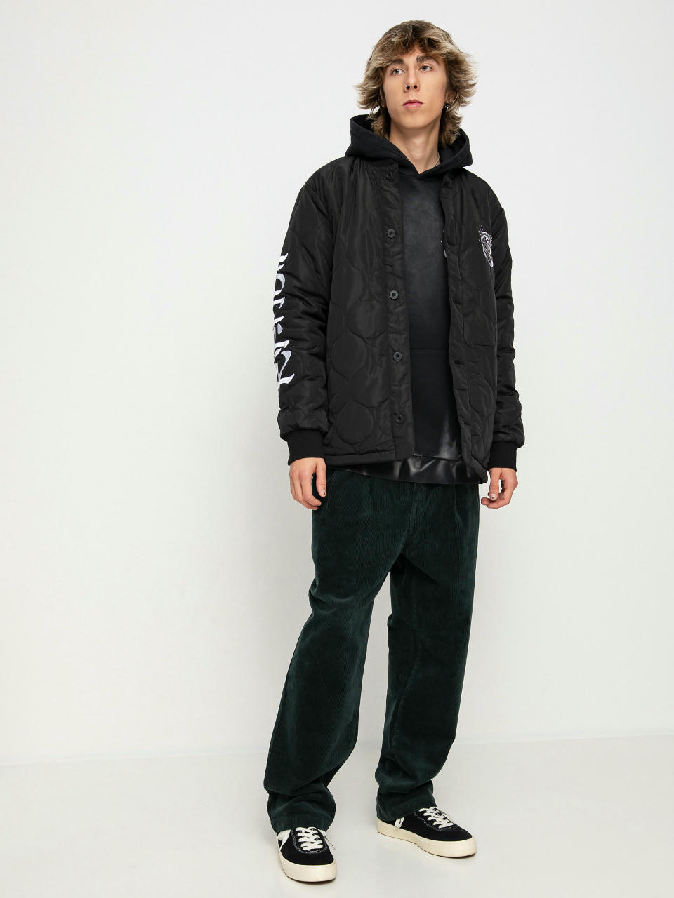 Kurtka RipNDip Mystic Jerm Quilted Bomber (black)