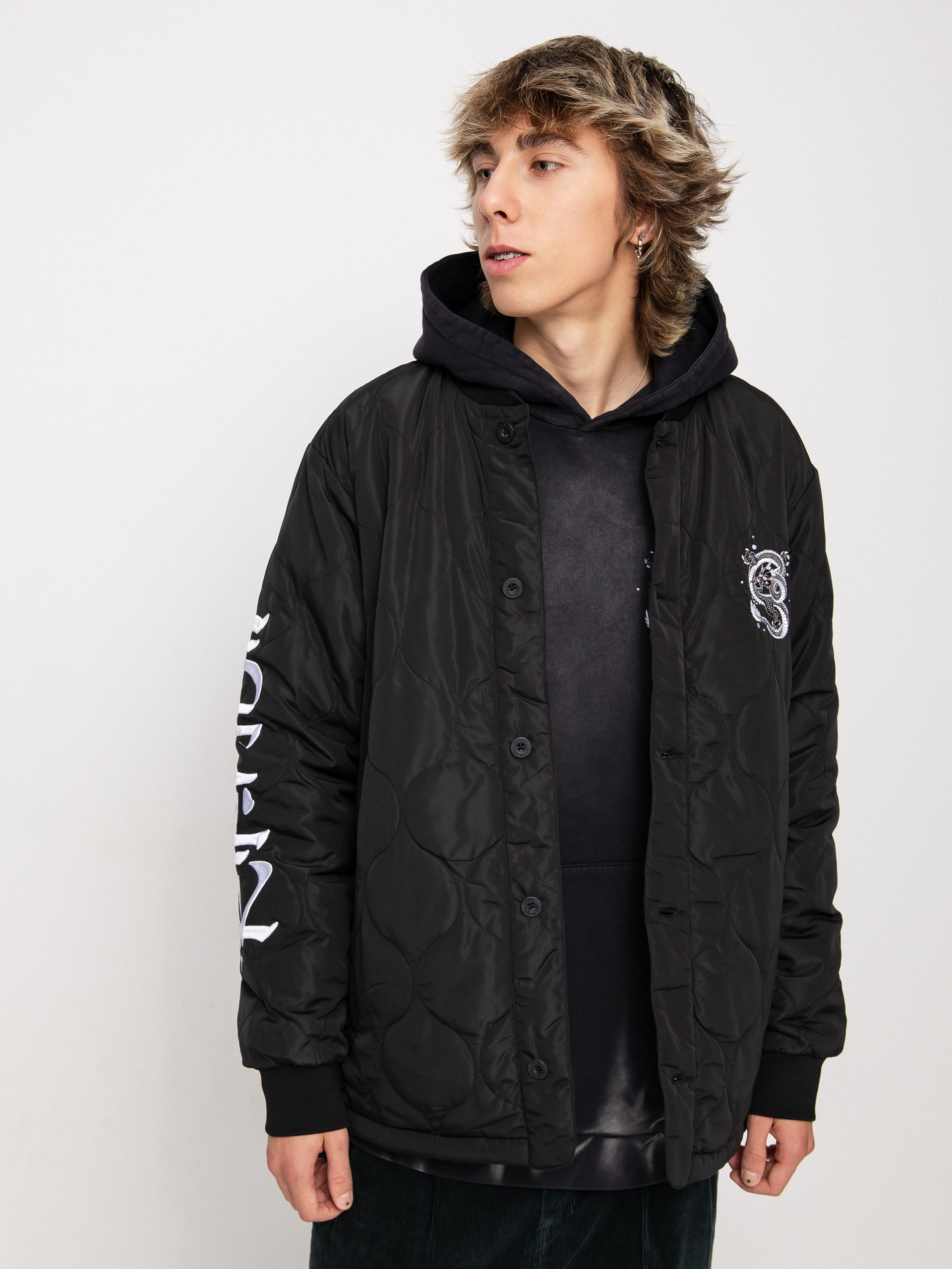 Kurtka RipNDip Mystic Jerm Quilted Bomber (black)