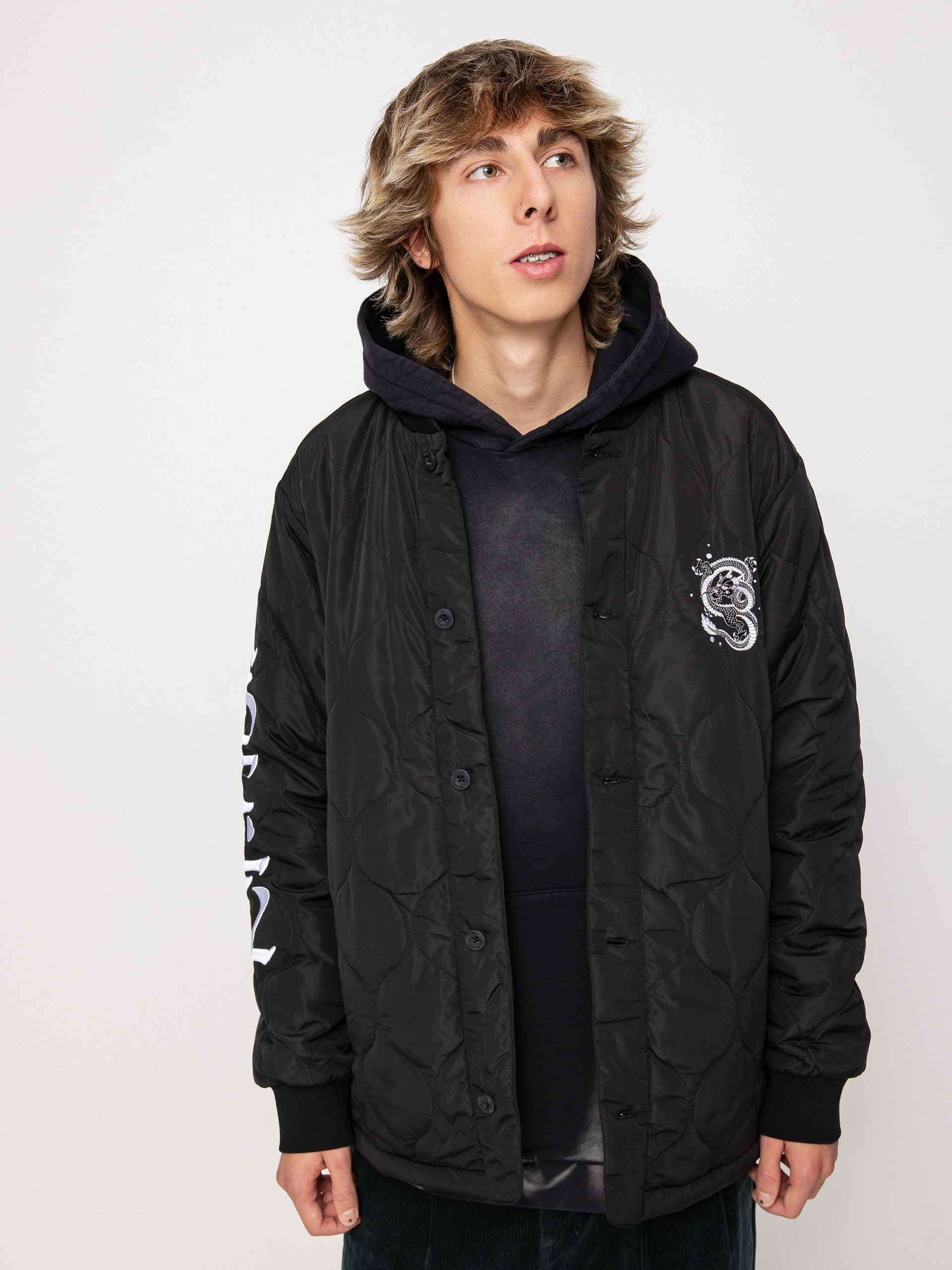 Kurtka RipNDip Mystic Jerm Quilted Bomber (black)