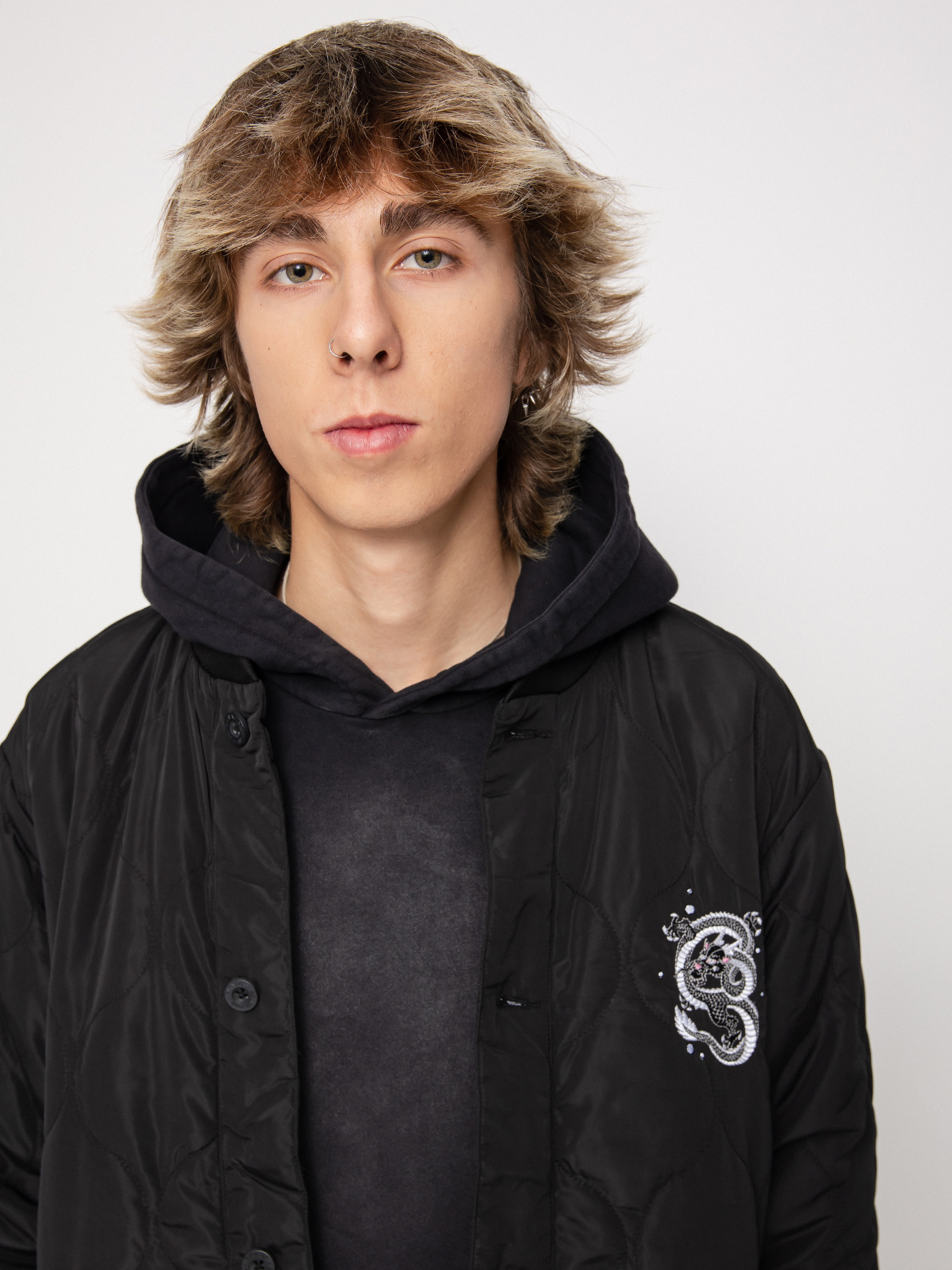 Kurtka RipNDip Mystic Jerm Quilted Bomber (black)