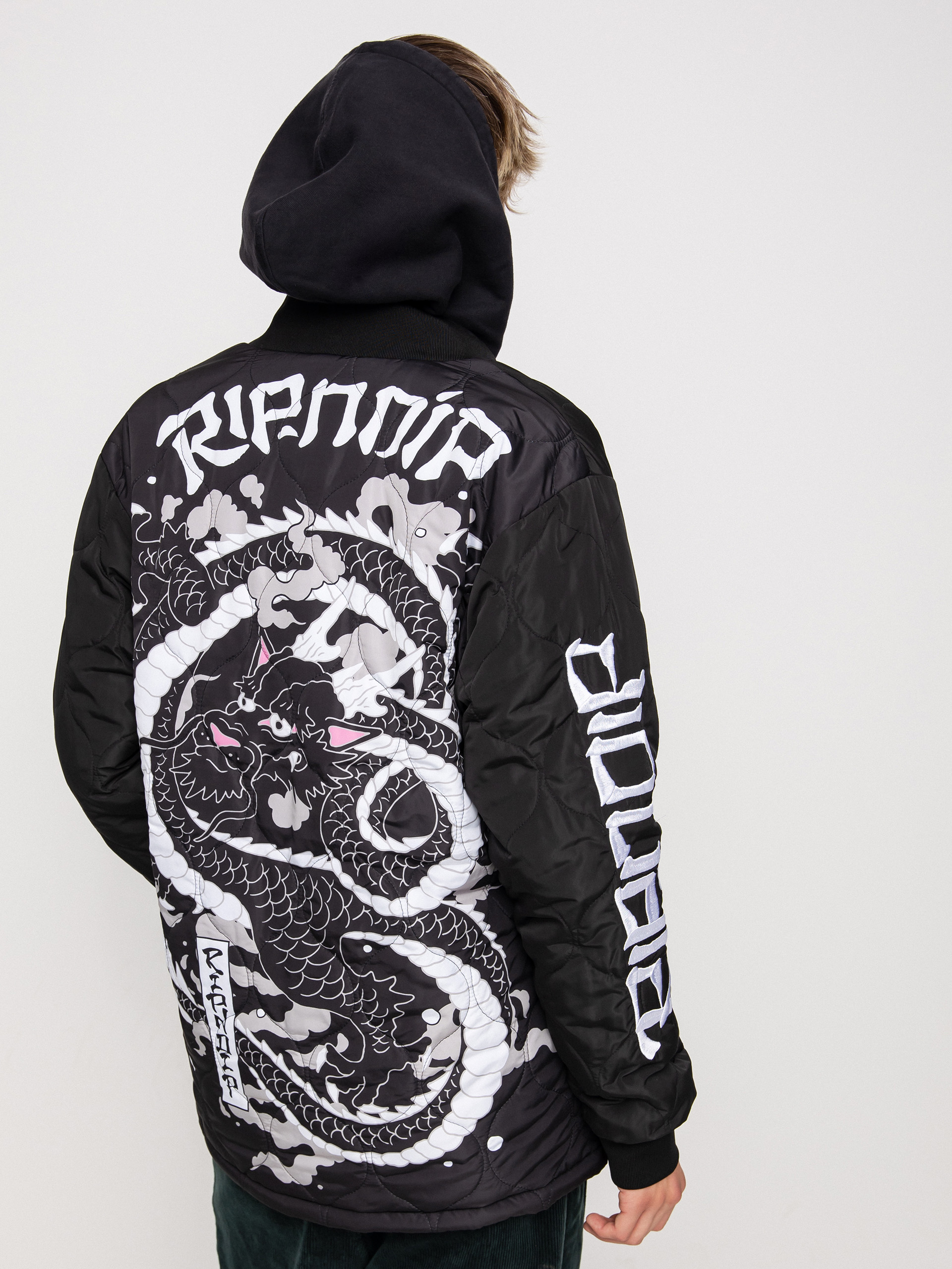 Kurtka RipNDip Mystic Jerm Quilted Bomber (black)