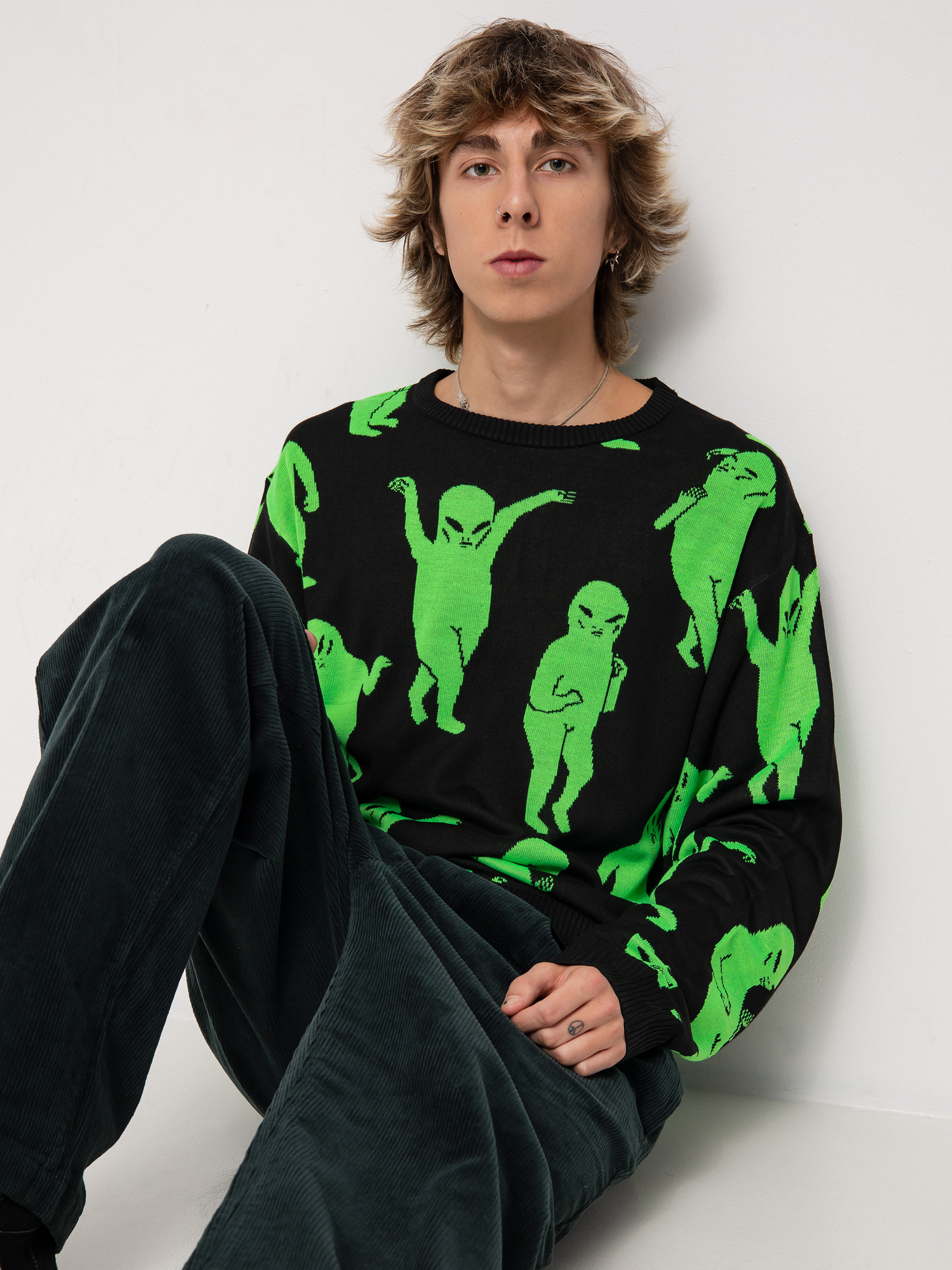 Sweter RipNDip Alien Dance Party (black)