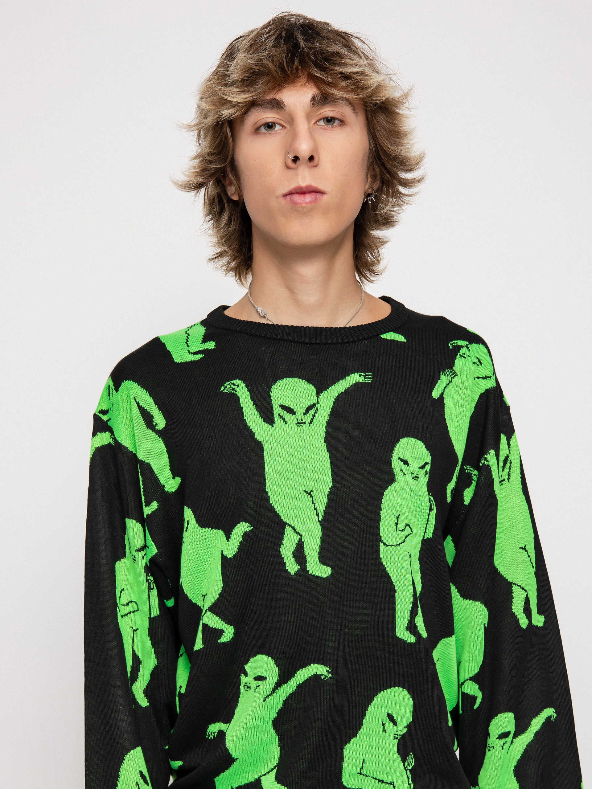 Sweter RipNDip Alien Dance Party (black)