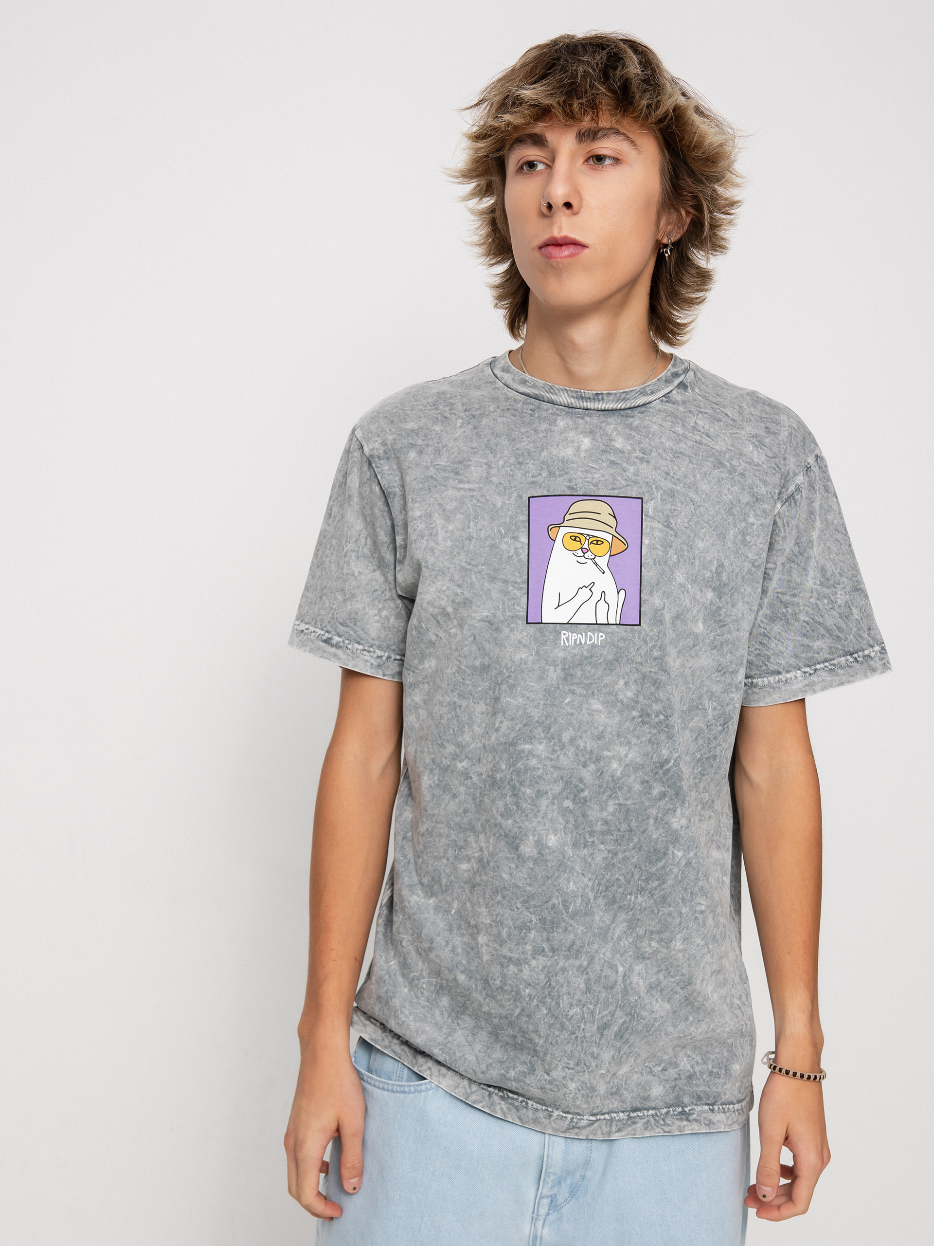 T-shirt RipNDip Nermal S Thompson (charcoal mineral wash)