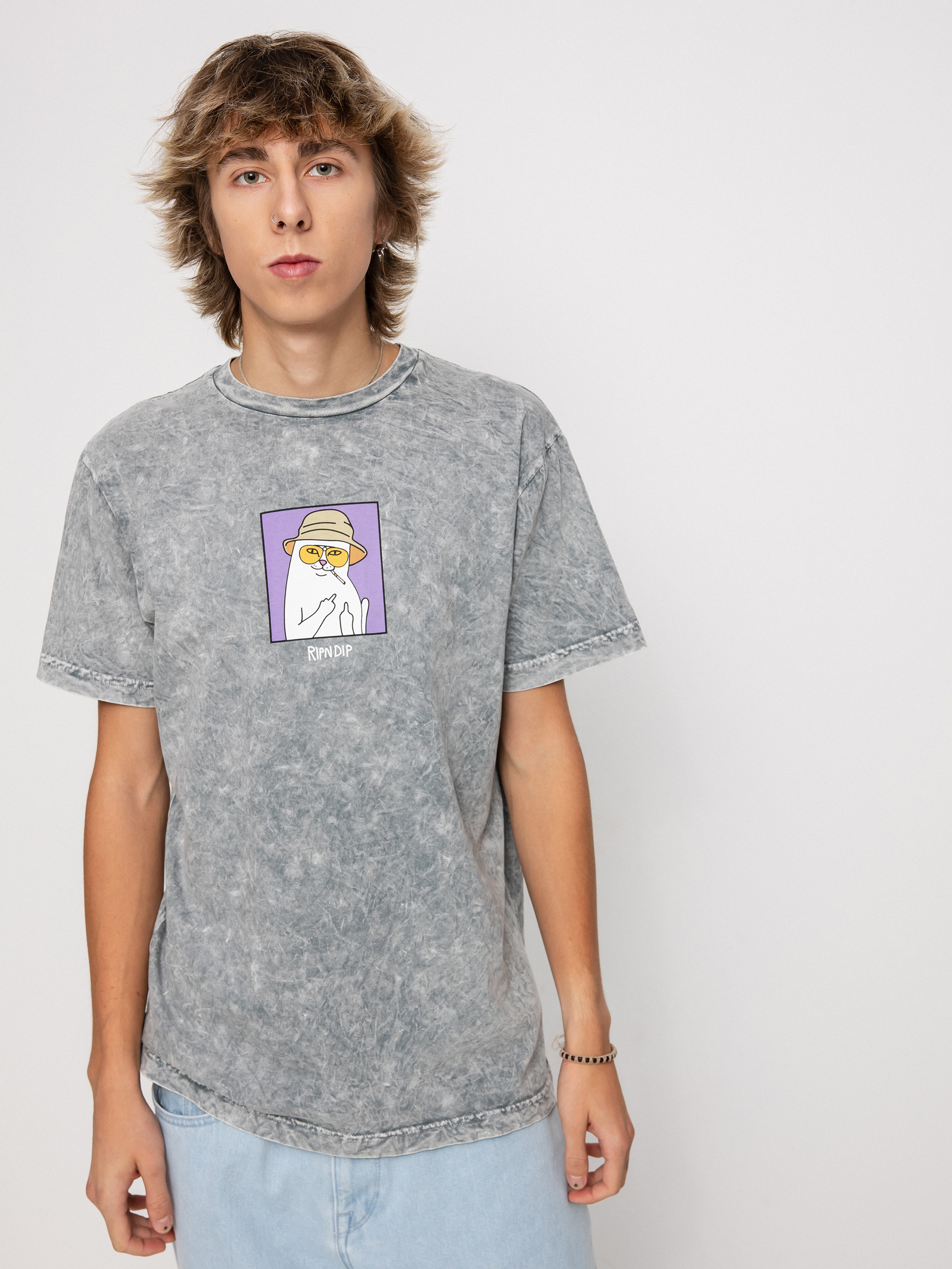 T-shirt RipNDip Nermal S Thompson (charcoal mineral wash)