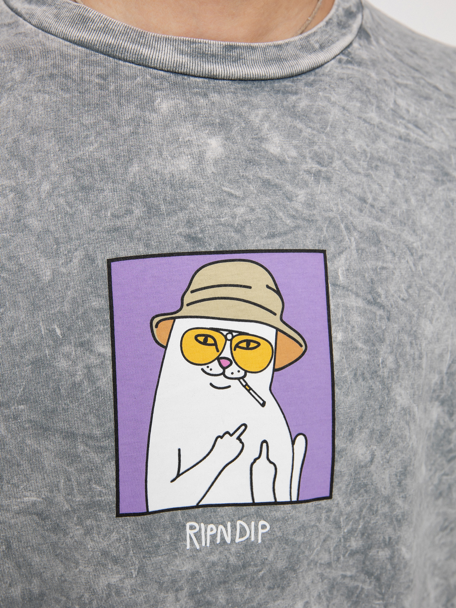 T-shirt RipNDip Nermal S Thompson (charcoal mineral wash)