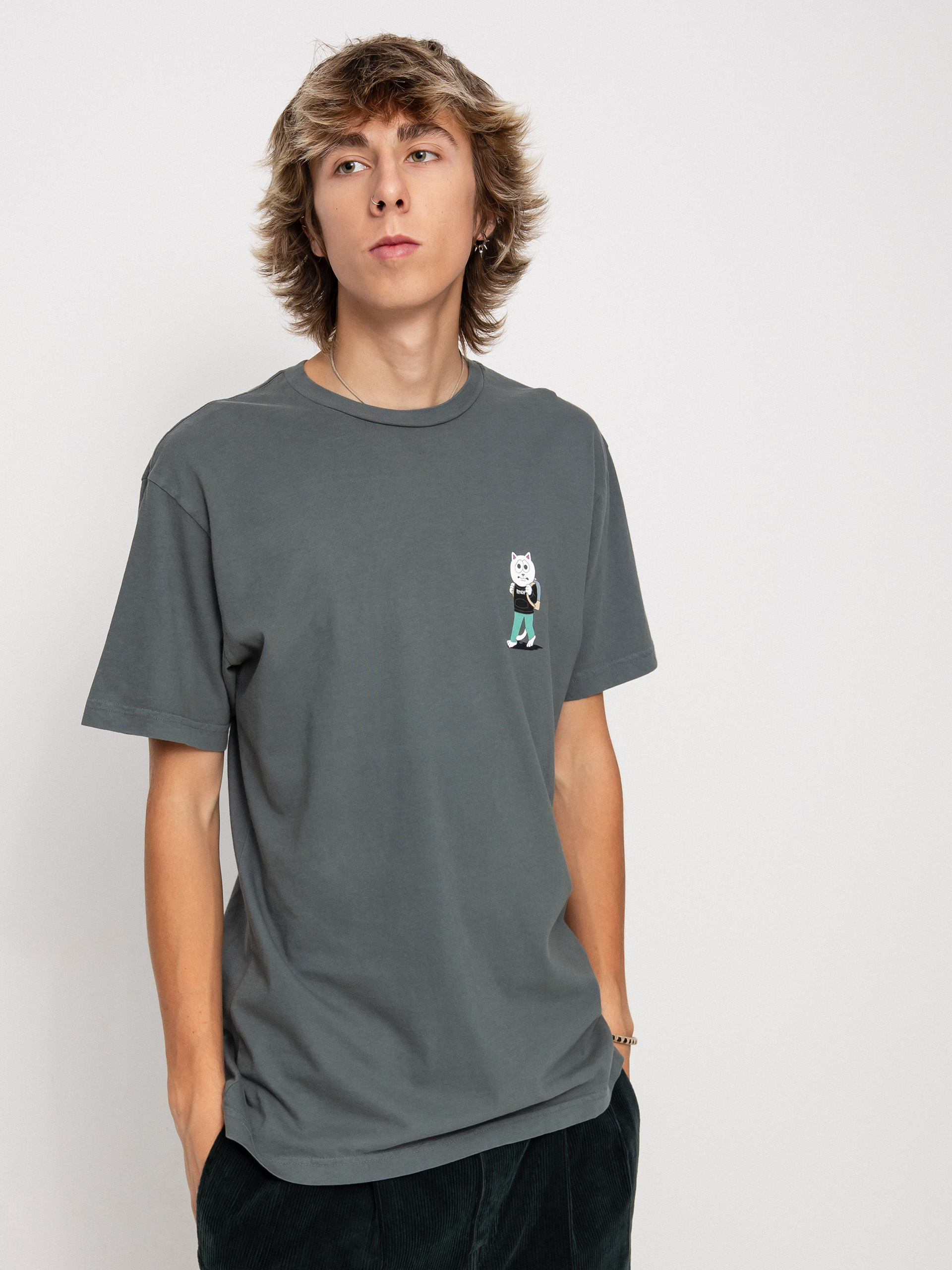 T-shirt RipNDip Scary Hours (charcoal)
