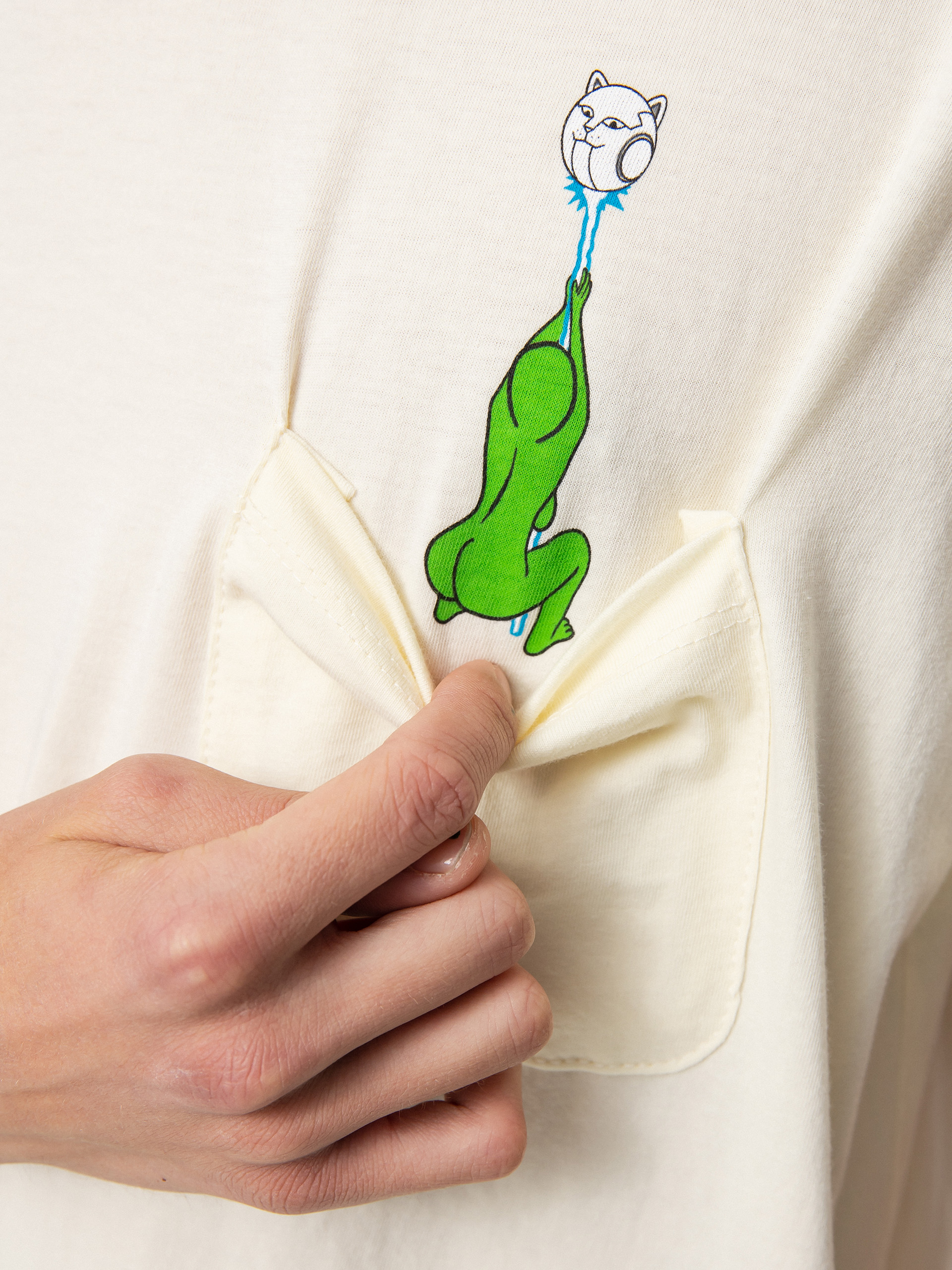 T-shirt RipNDip Stripndip Pocket (natural)