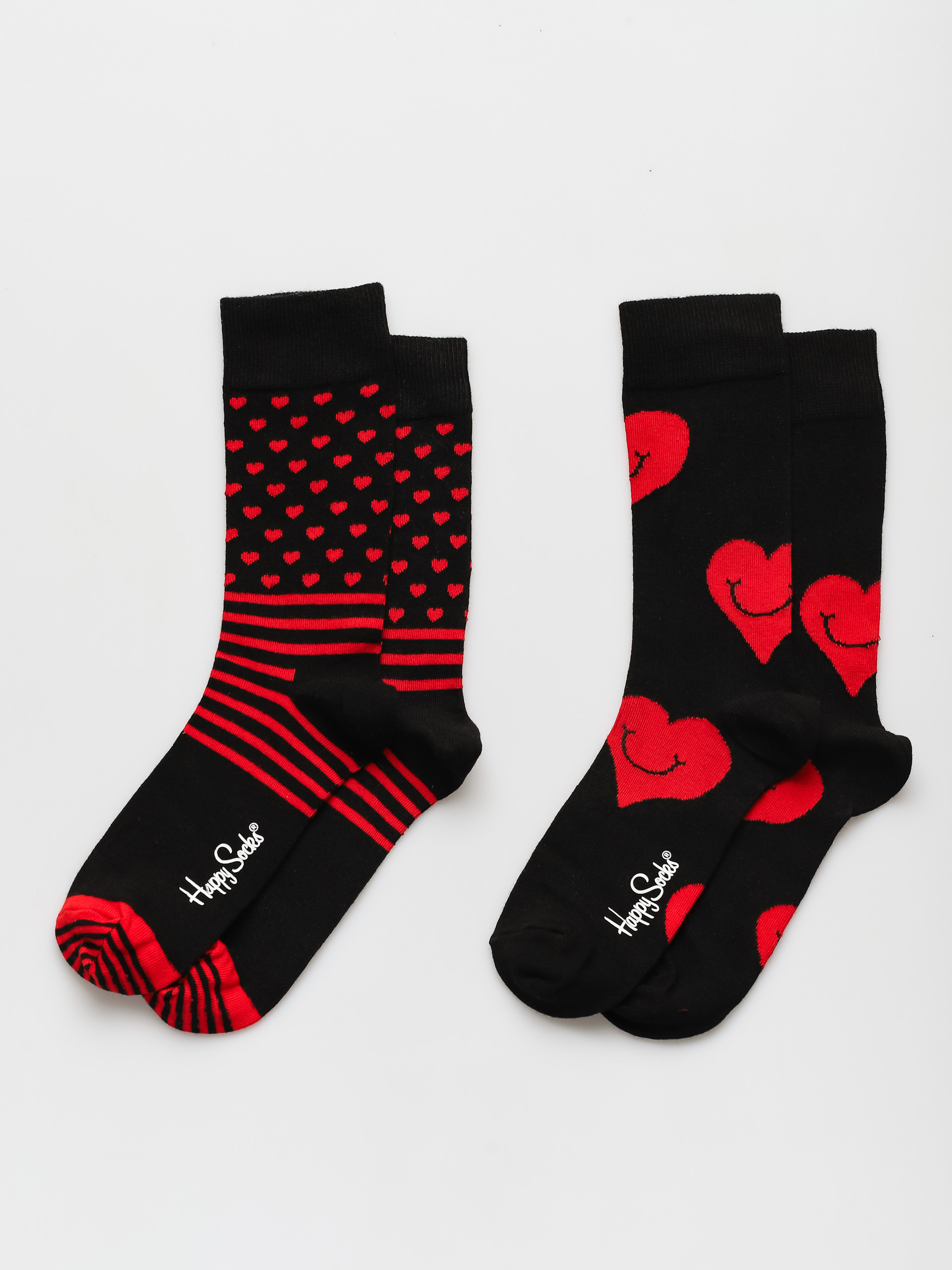 Skarpetki Happy Socks Valentine 2Pk (black/red)