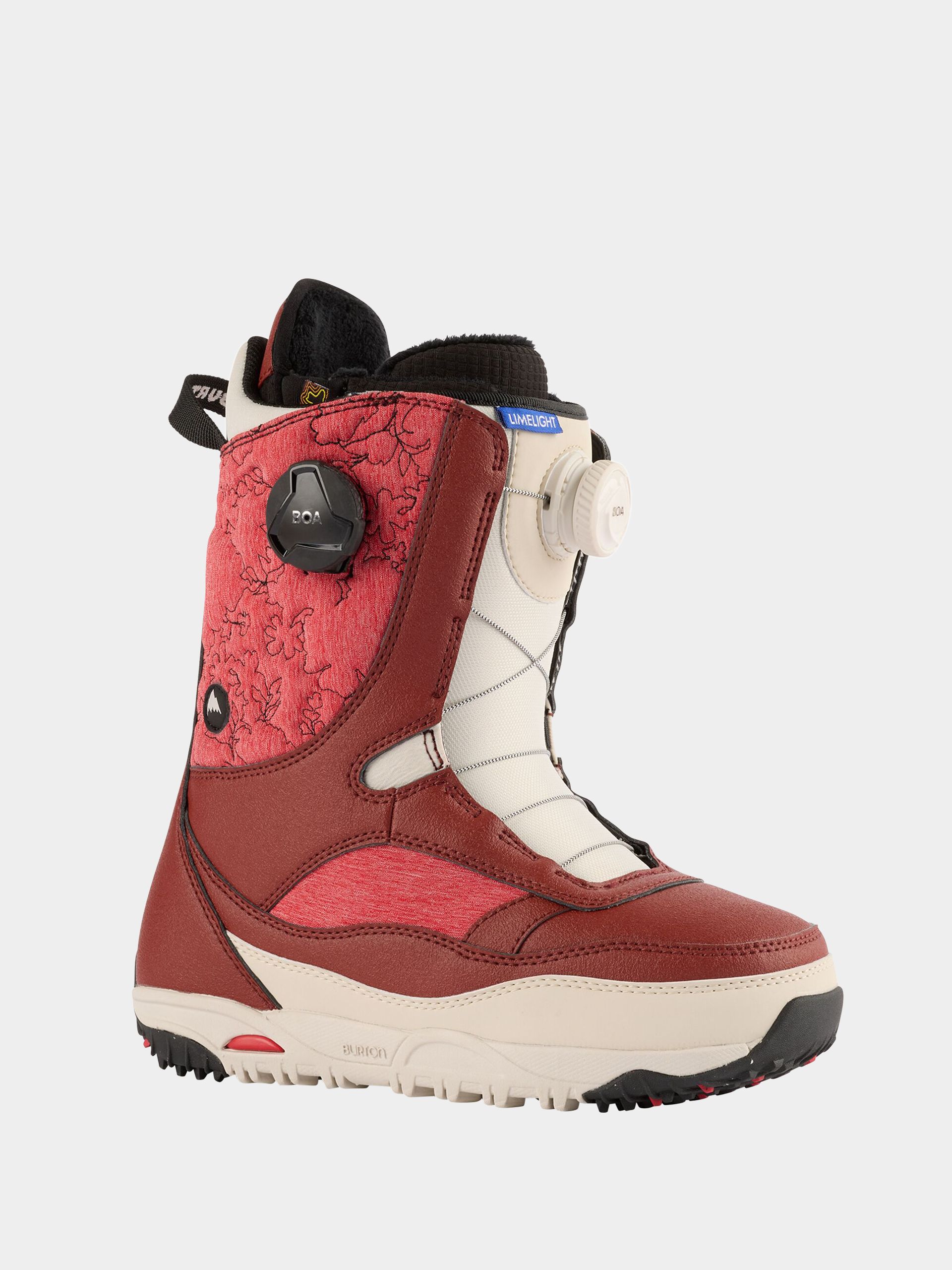 Buty snowboardowe Burton Limelight Boa Wmn (red/stout white)