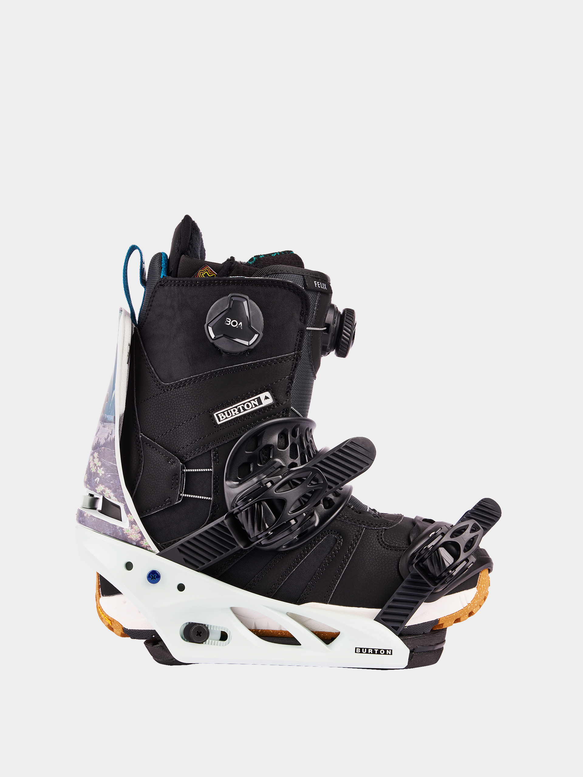 Damskie Wiązania snowboardowe Burton Lexa X Reflex (light blue/collage)
