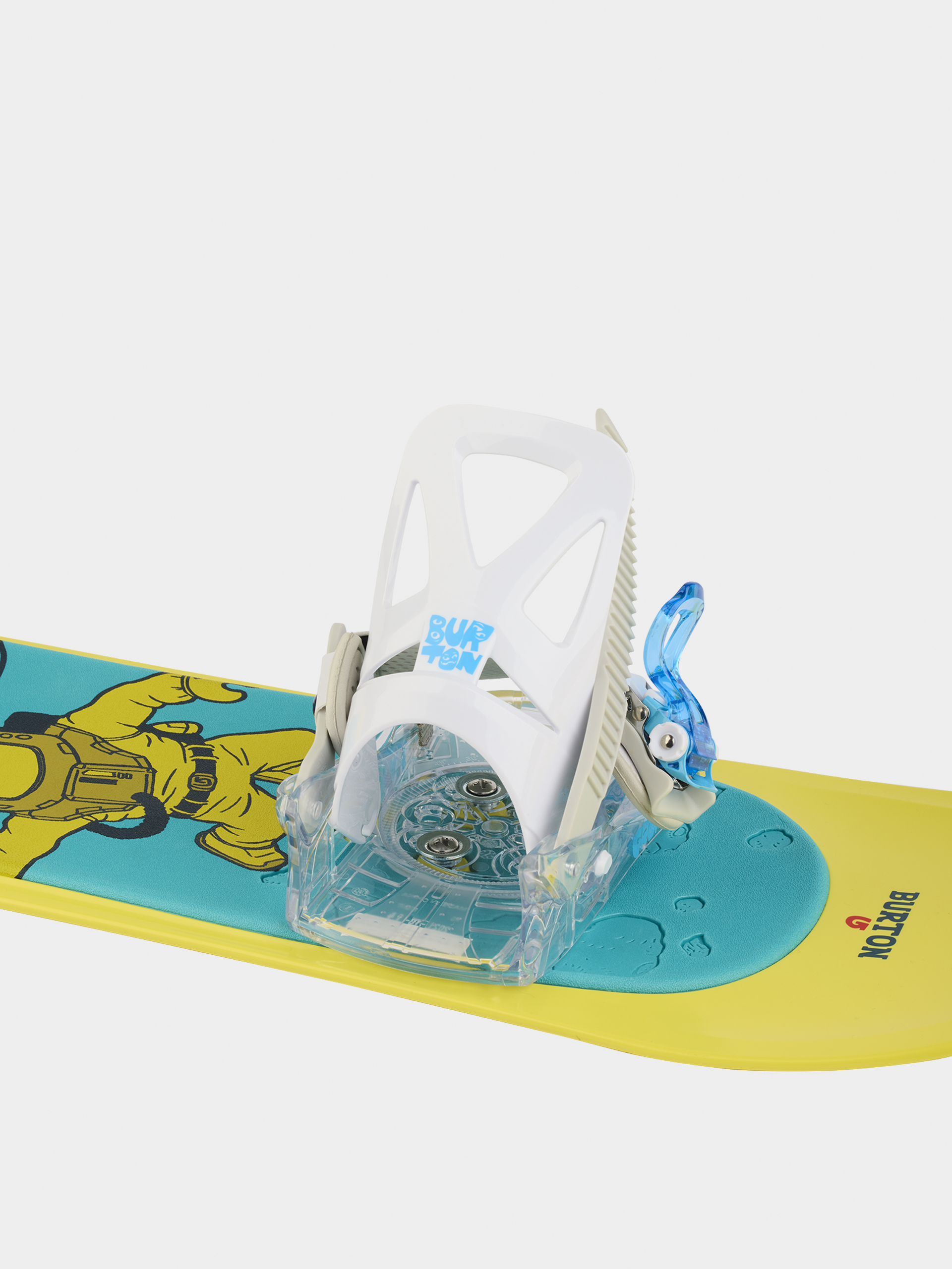 Wiązania snowboardowe Burton Mini Grom Disc JR (white)