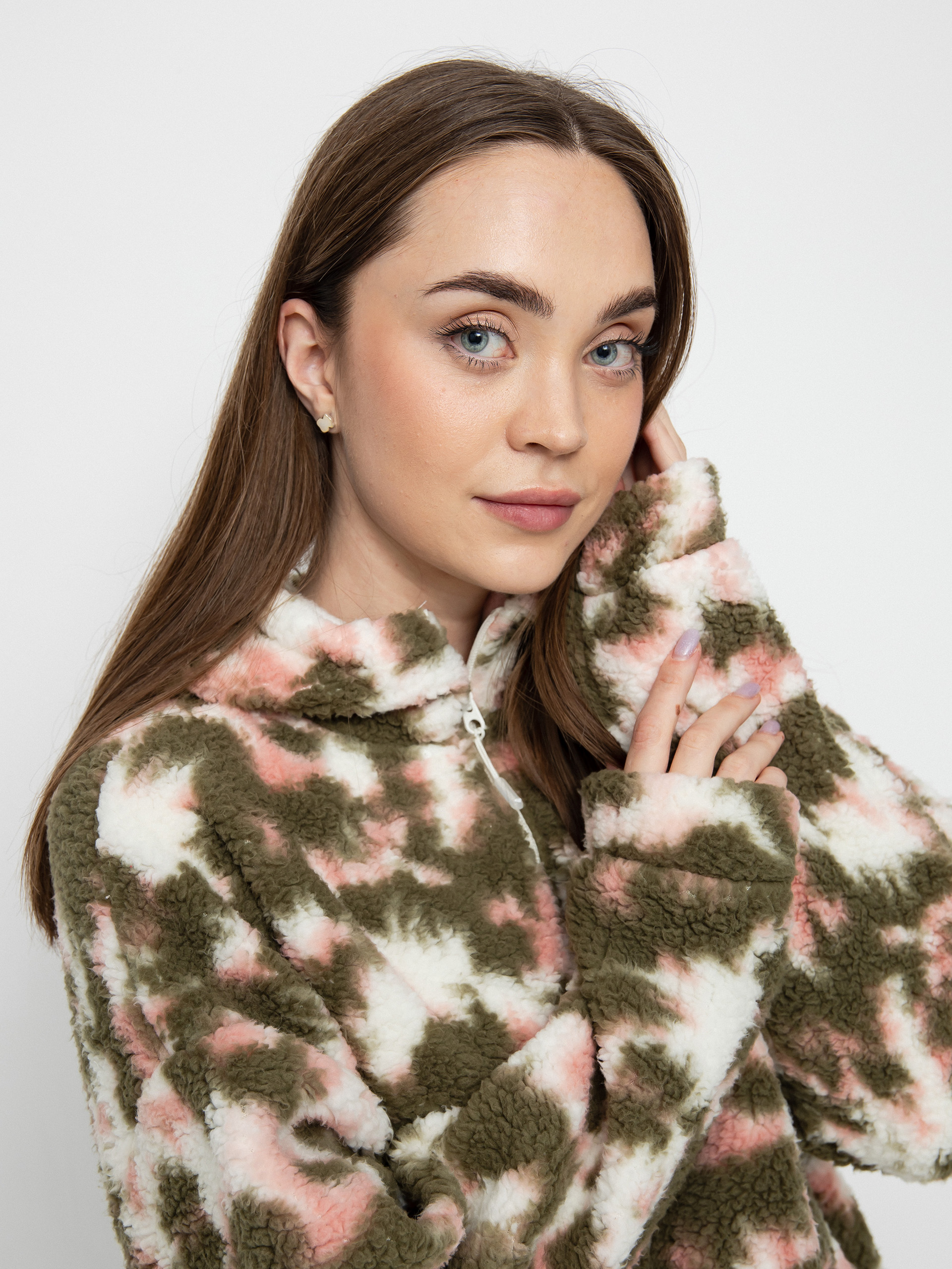 Damski Polar Roxy Like A Lucky Day Printed (deep lichen green nimal)