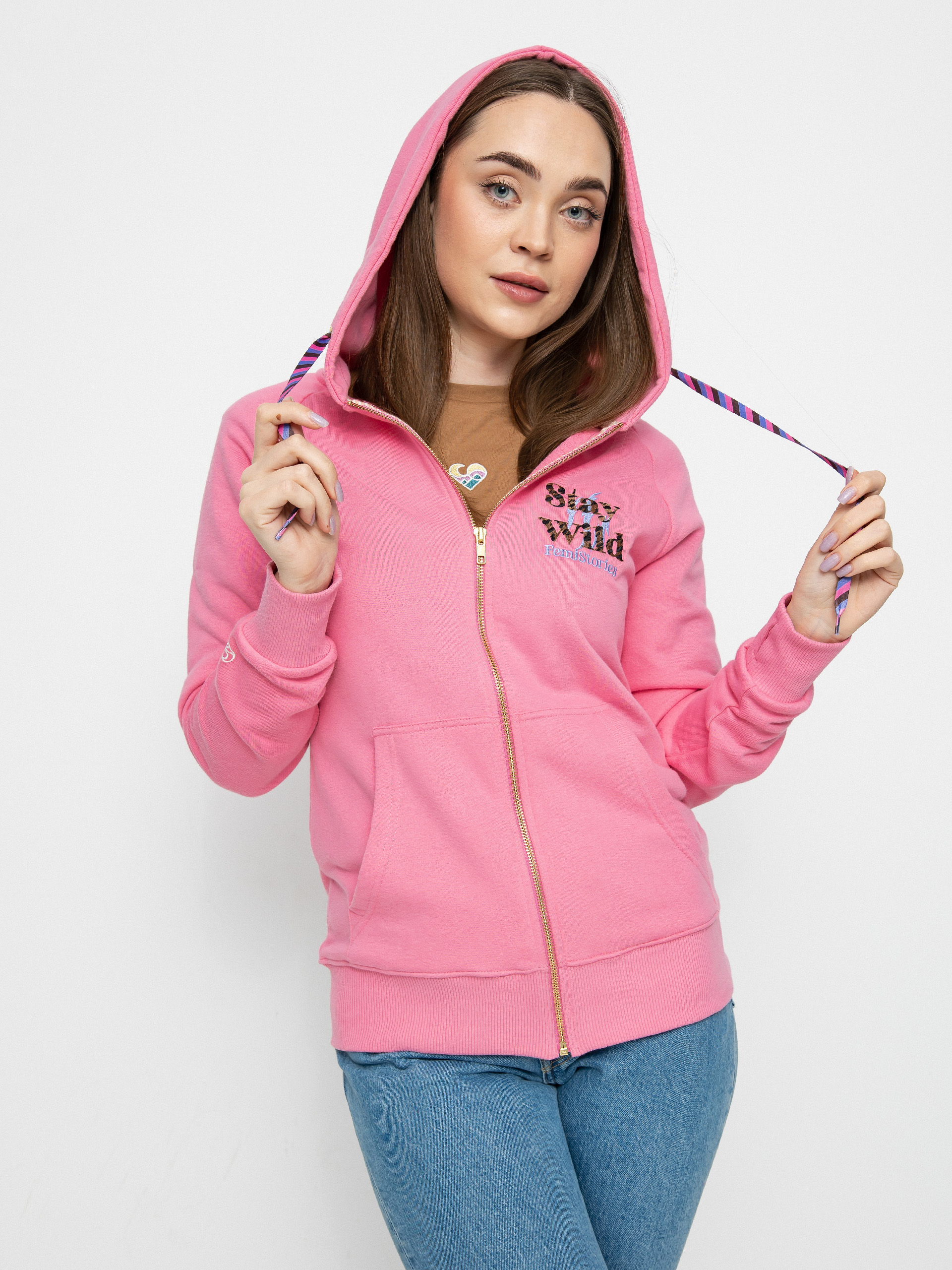 Bluza z kapturem Femi Stories Andel ZHD Wmn (pnk)