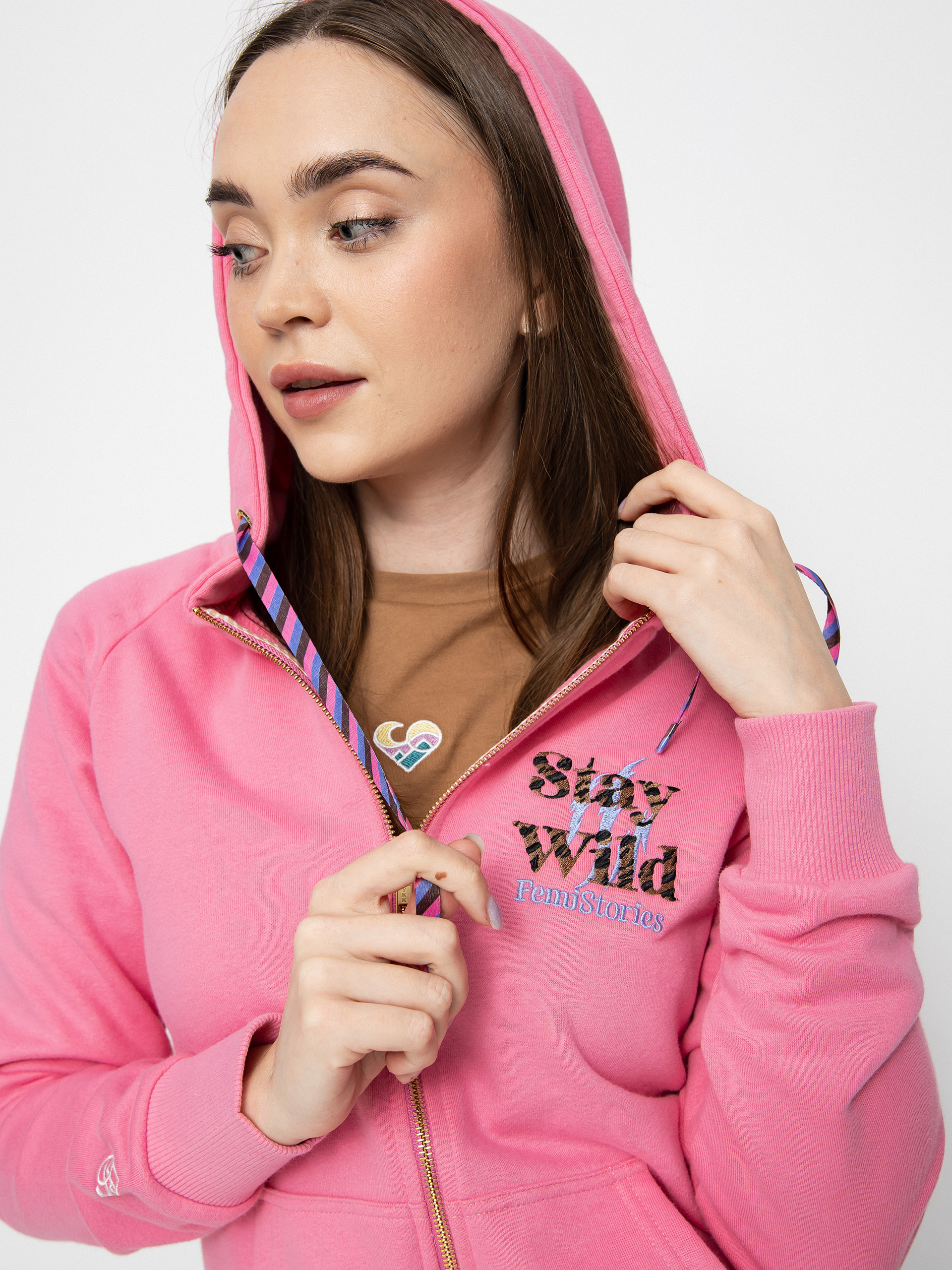 Bluza z kapturem Femi Stories Andel ZHD Wmn (pnk)