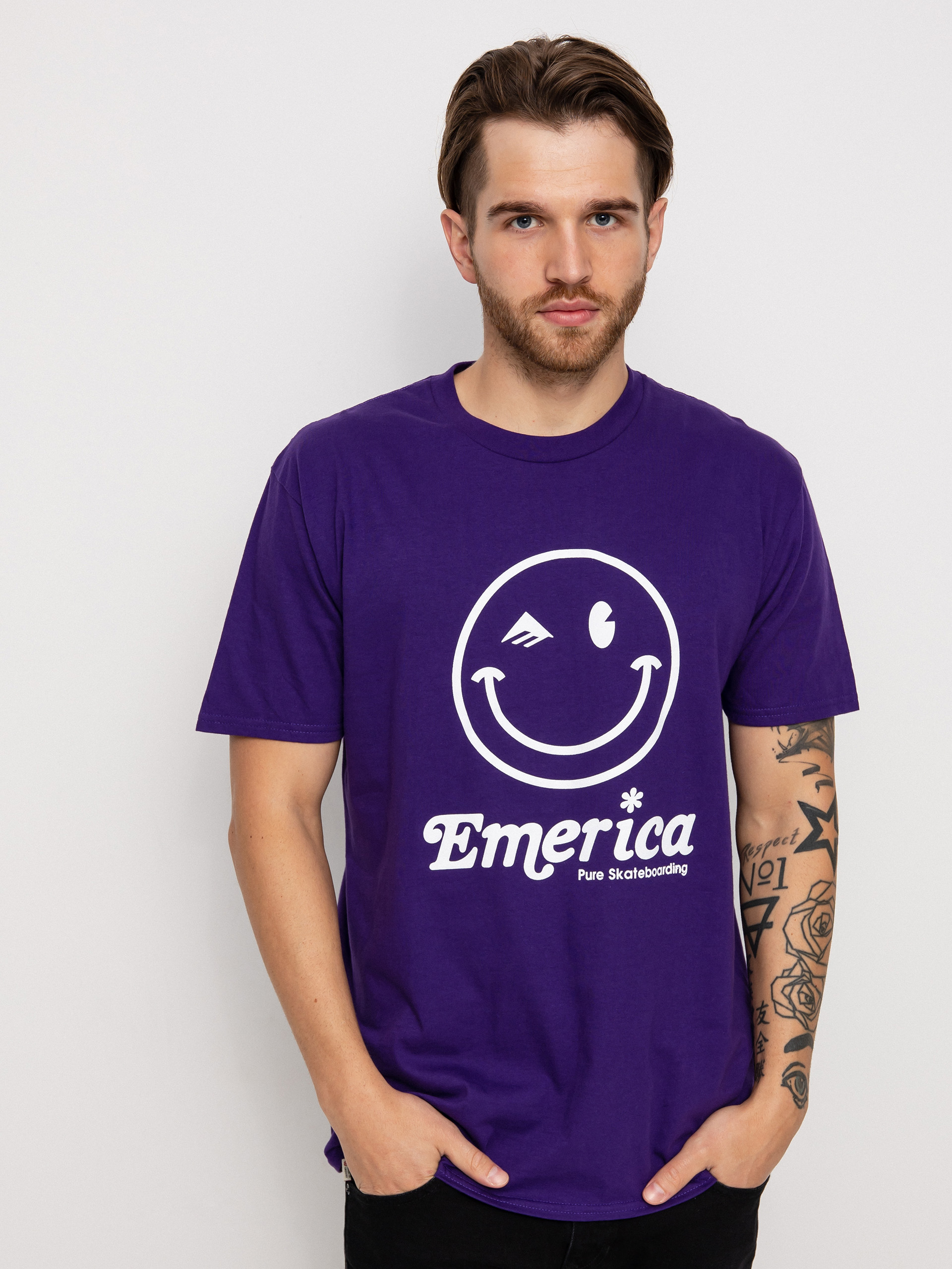 T-shirt Emerica Happy Face (purple)