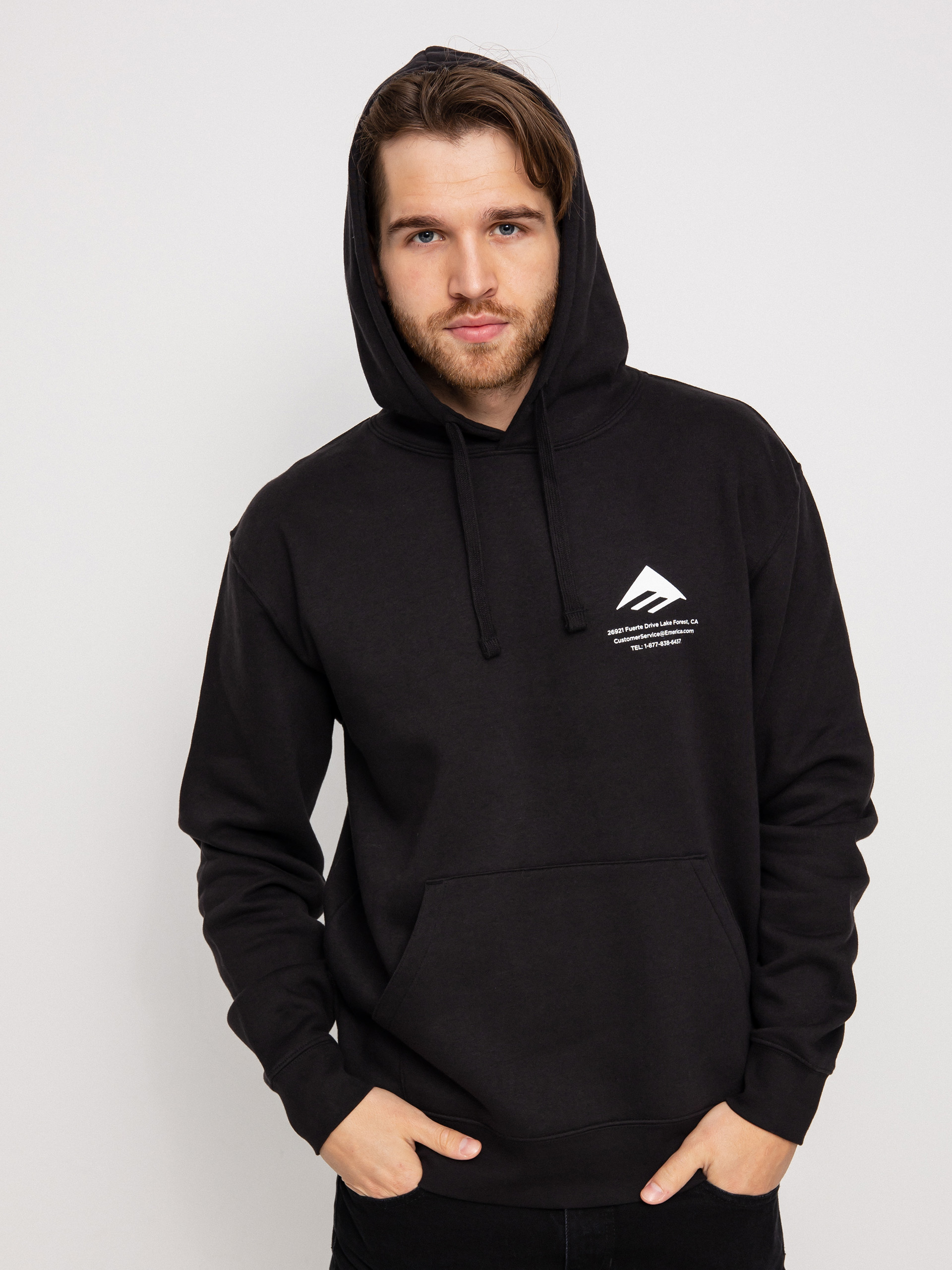 Bluza z kapturem Emerica Logo Lockup HD (black)