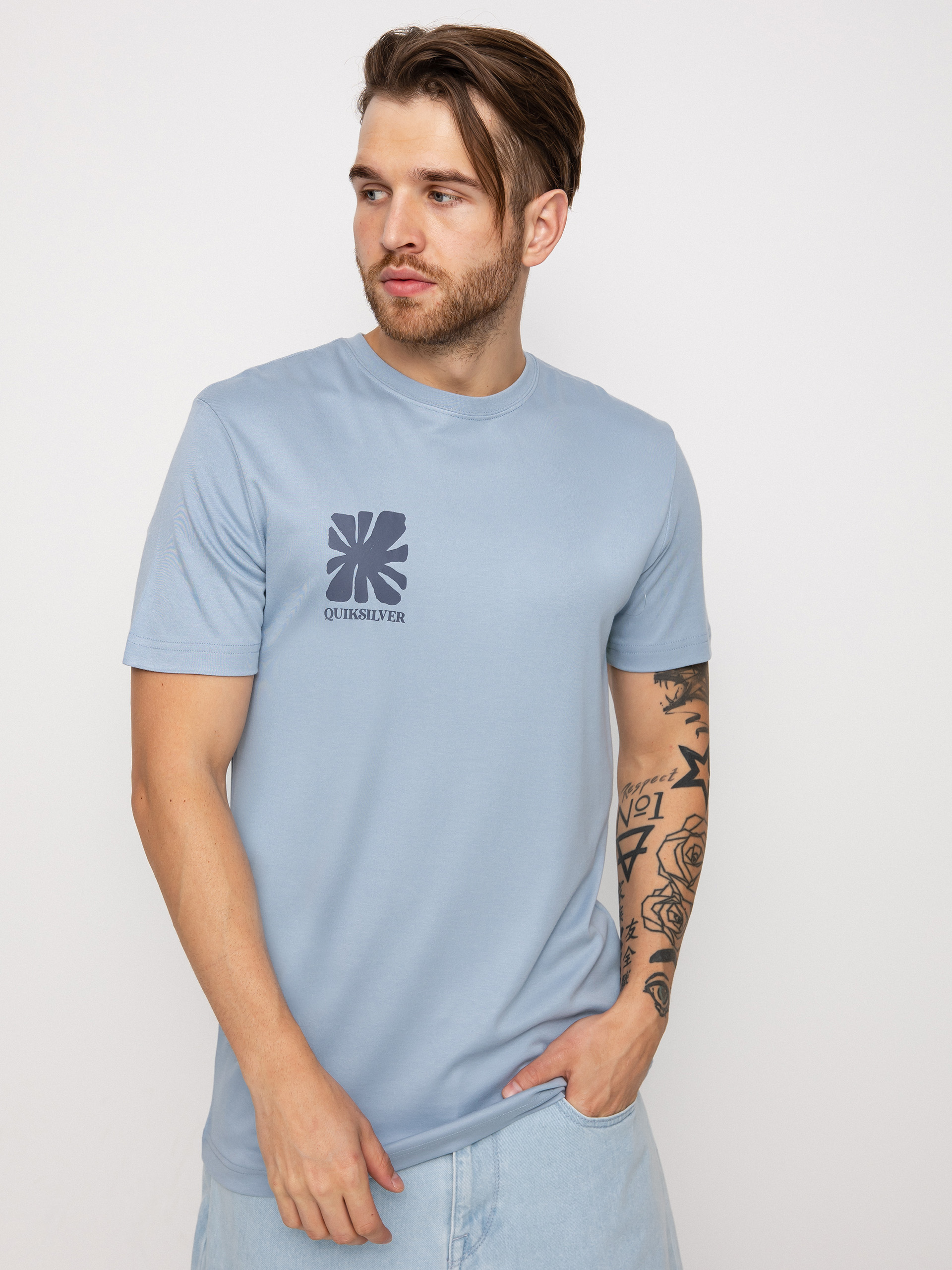 T-shirt Quiksilver Handled With Care (ashley blue)