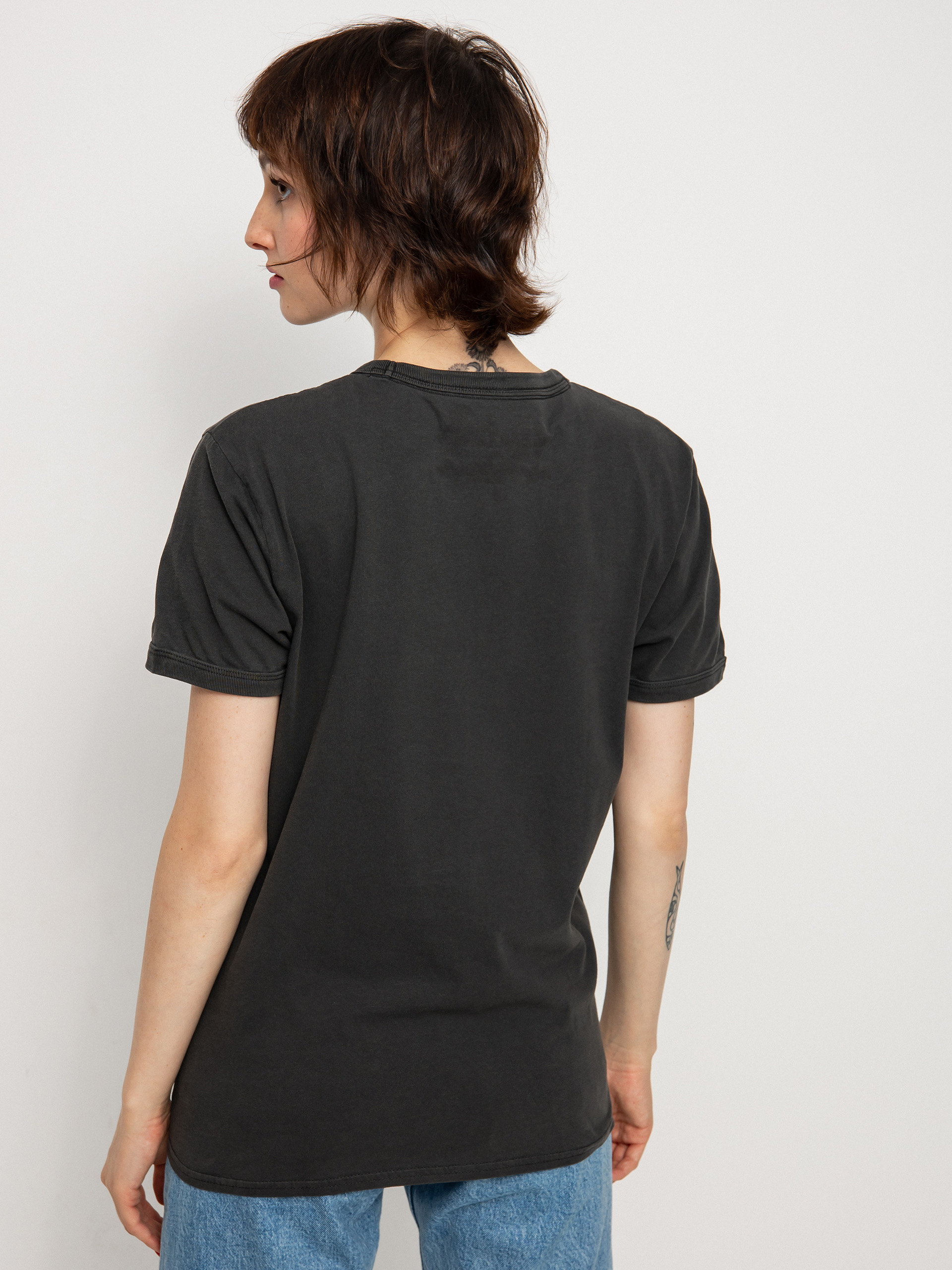 T-shirt Volcom Truly Ringer Wmn (black)