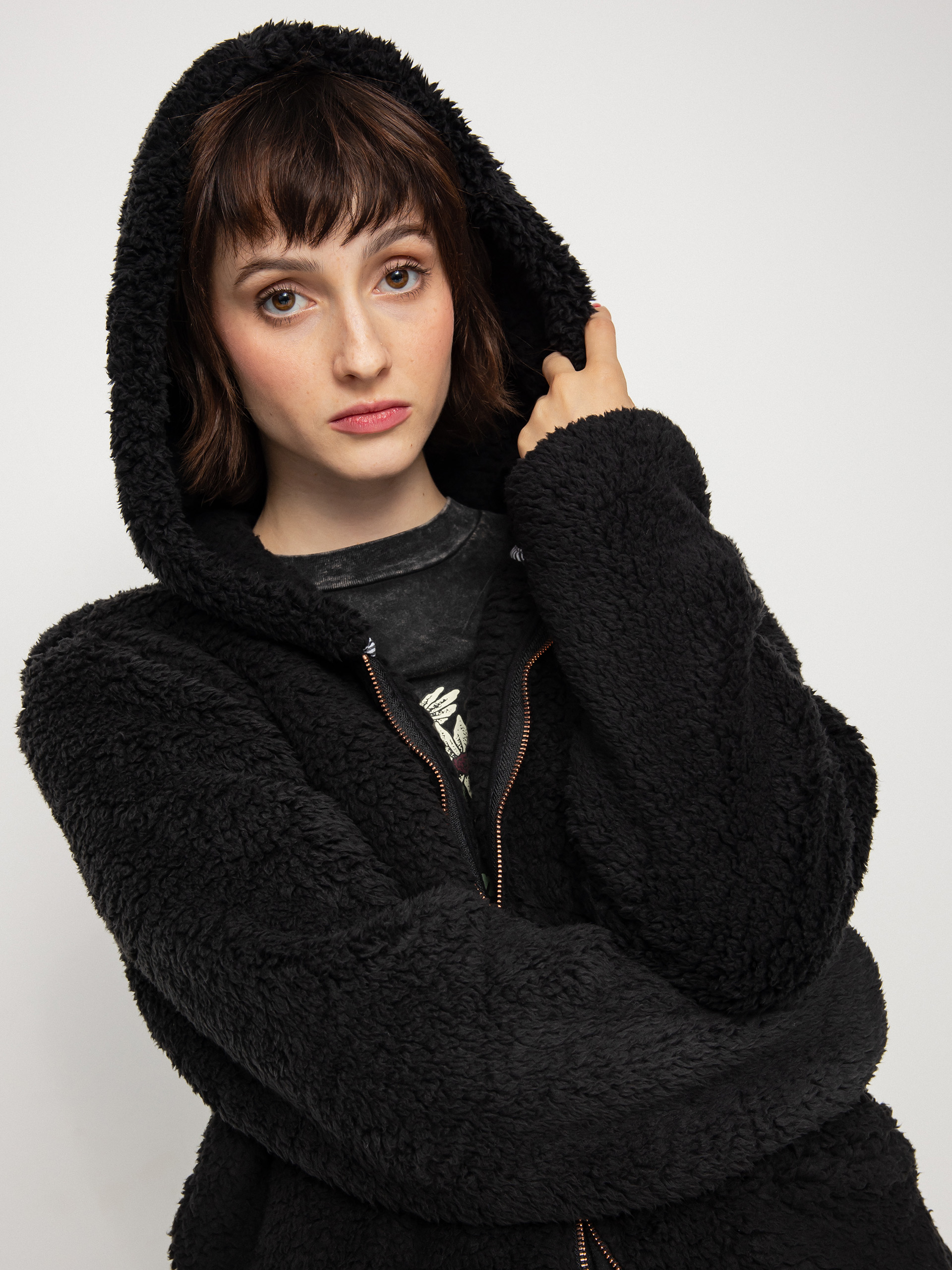 Bluza Volcom Lil Phuz Up Wmn (black)