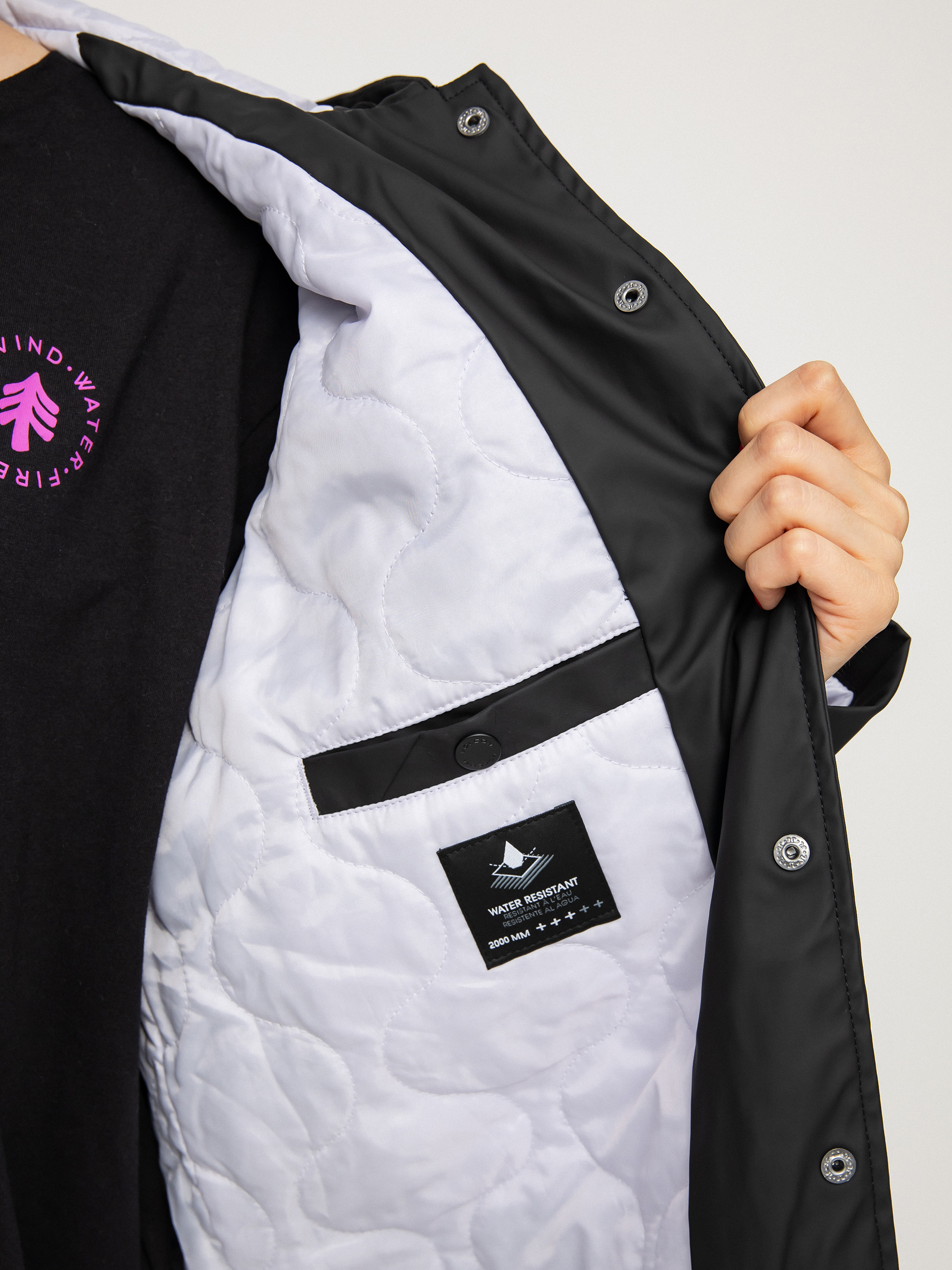 Kurtka Volcom Rain Dead Wmn (black)