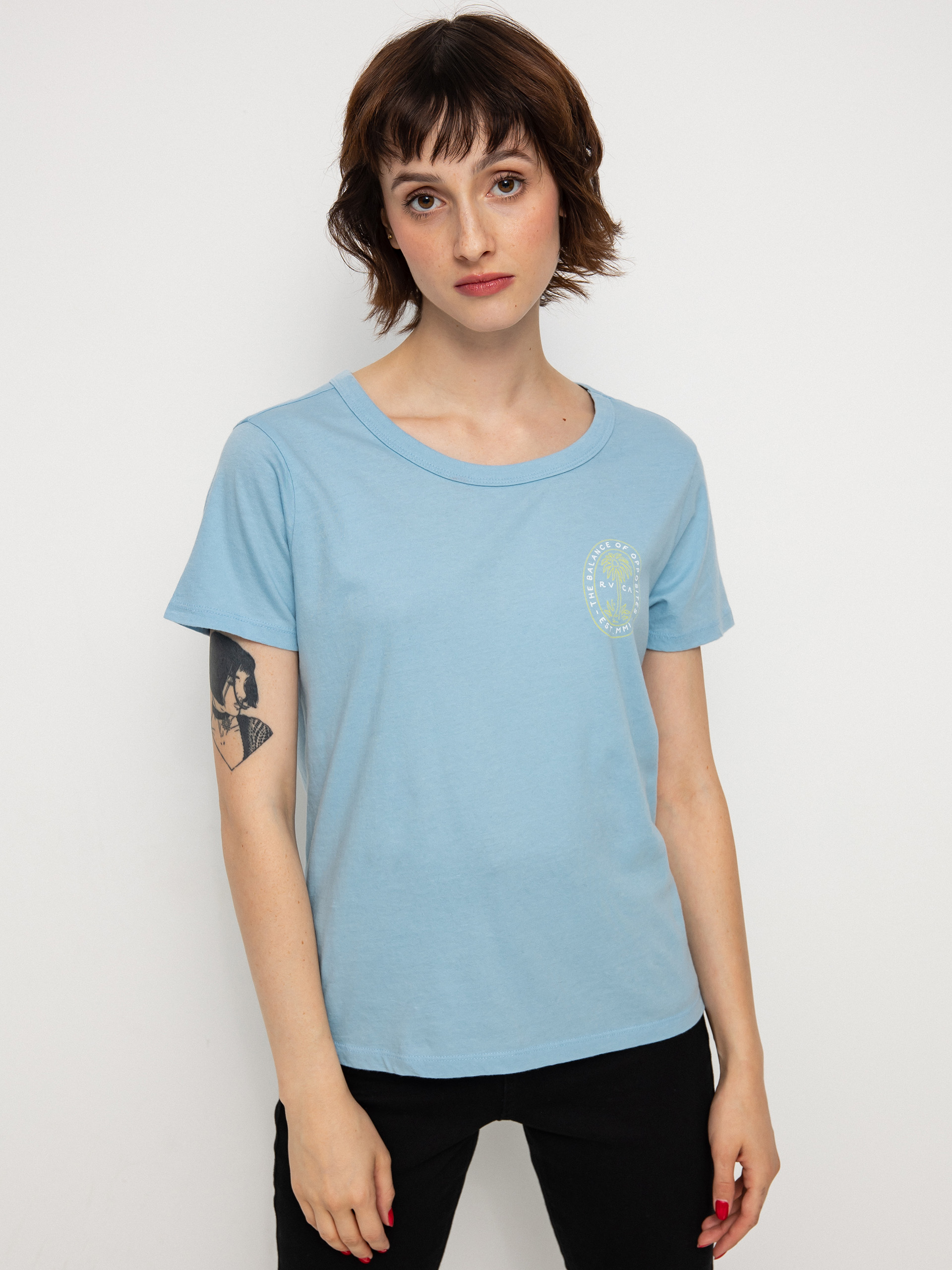 T-shirt RVCA Palm Seal Wmn (ace blue)