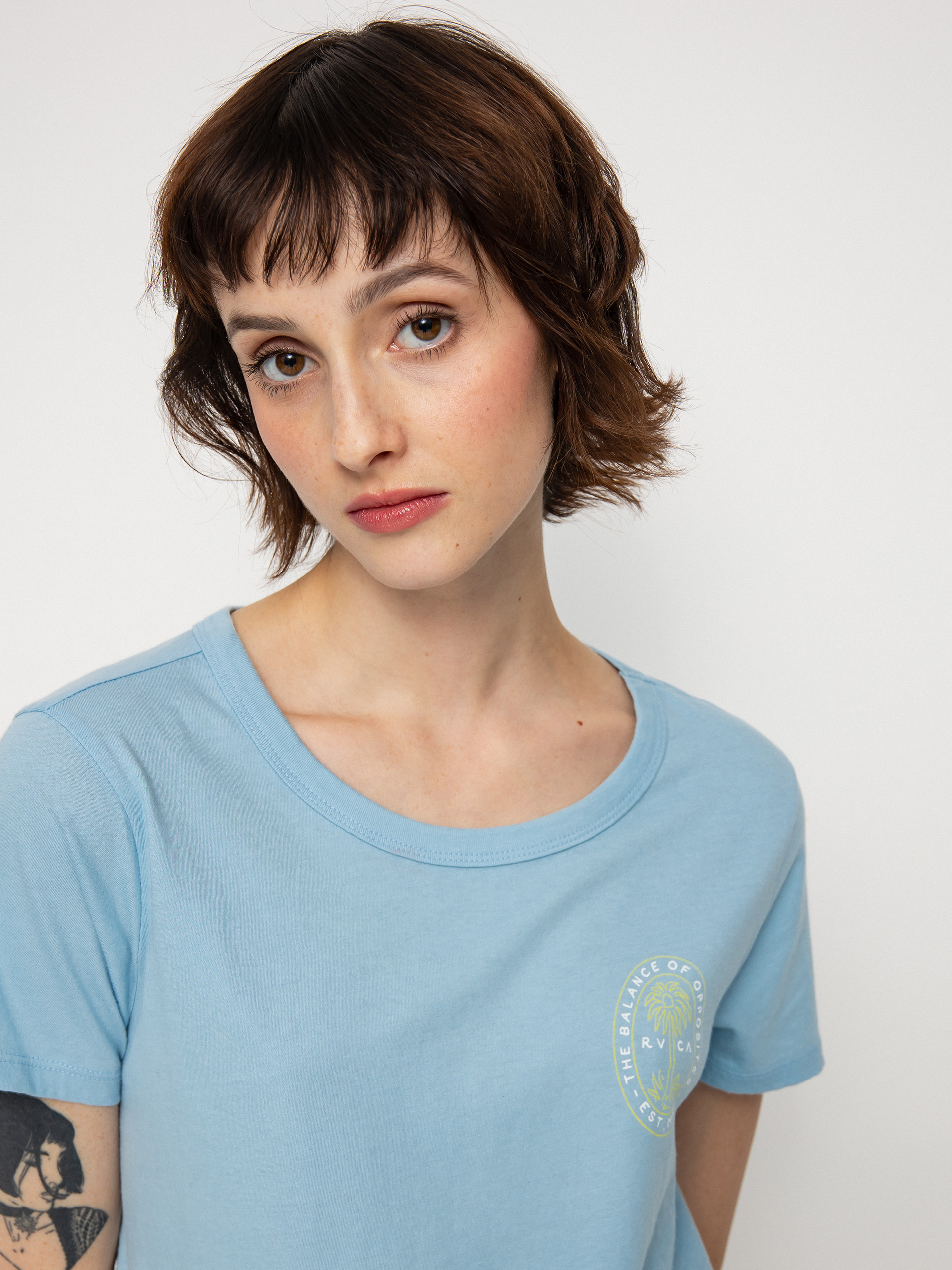 T-shirt RVCA Palm Seal Wmn (ace blue)