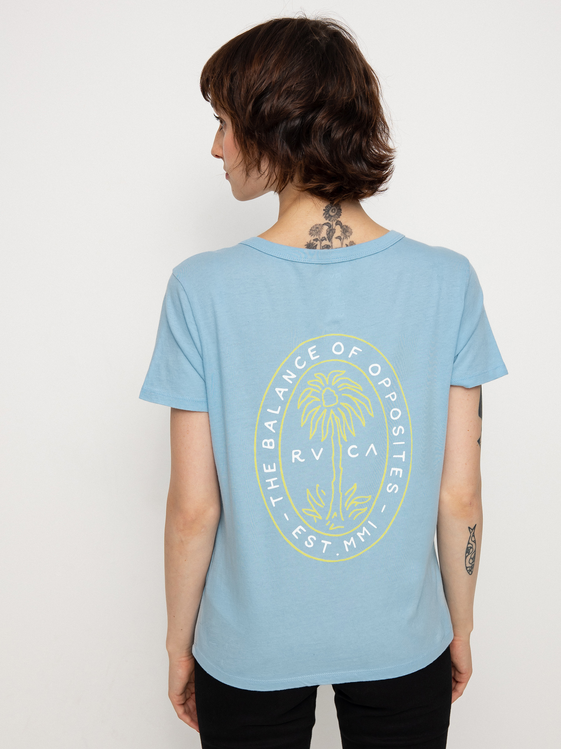 T-shirt RVCA Palm Seal Wmn (ace blue)