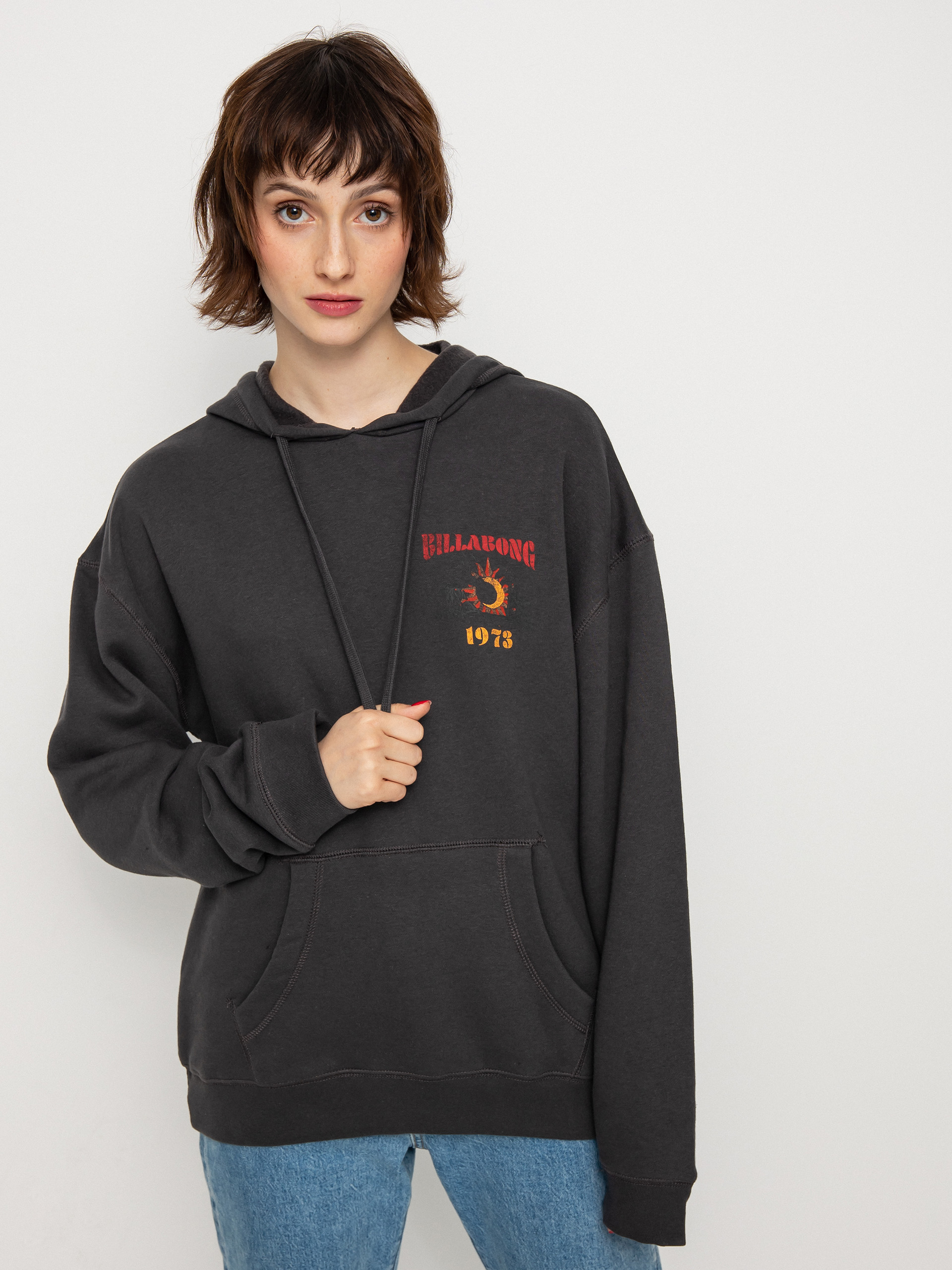 Bluza z kapturem Billabong Ride Out HD Wmn (off black)