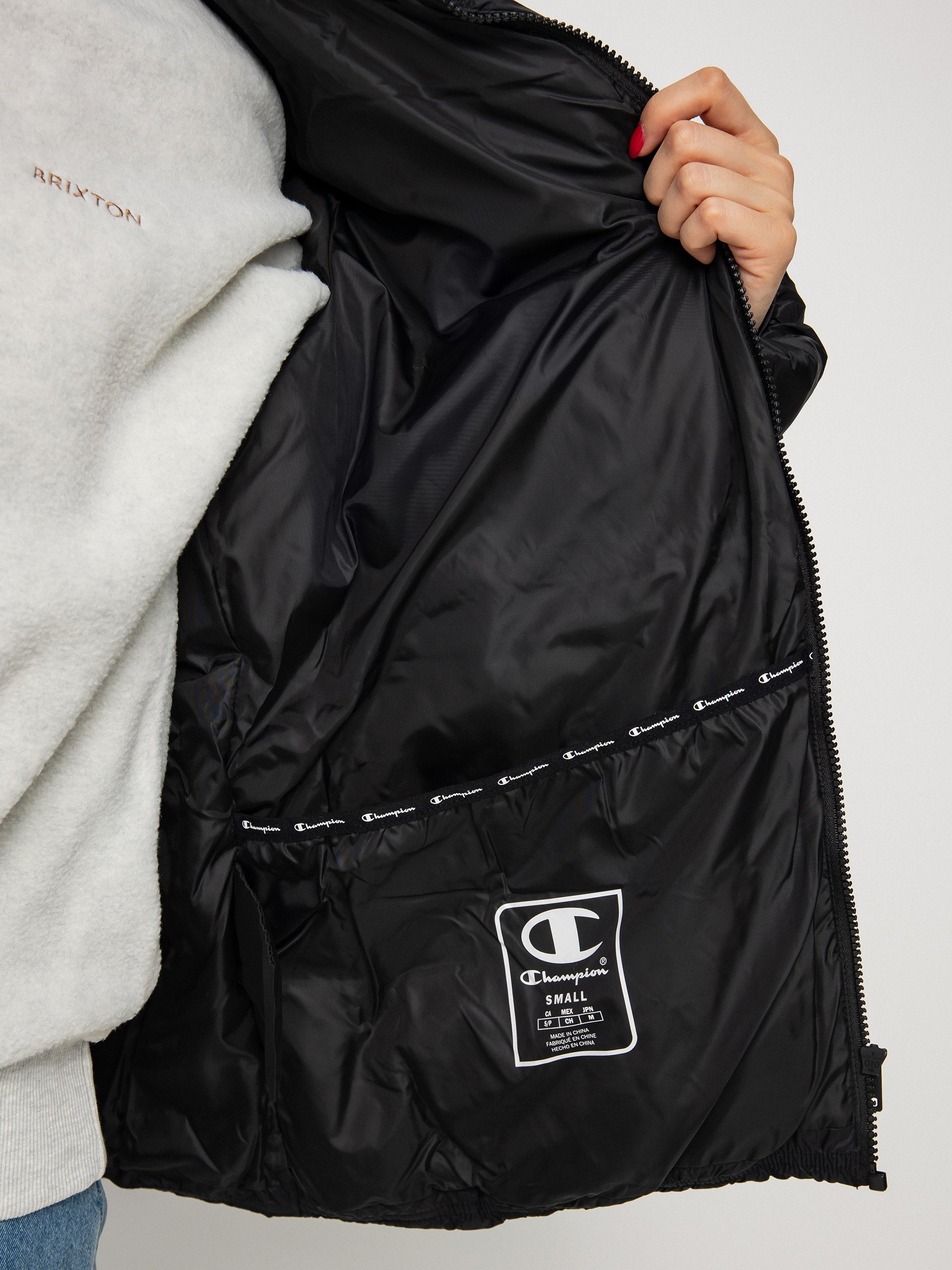 Kurtka Champion Legacy Polyfilled Jacket 115756 Wmn (nbk/nbk)