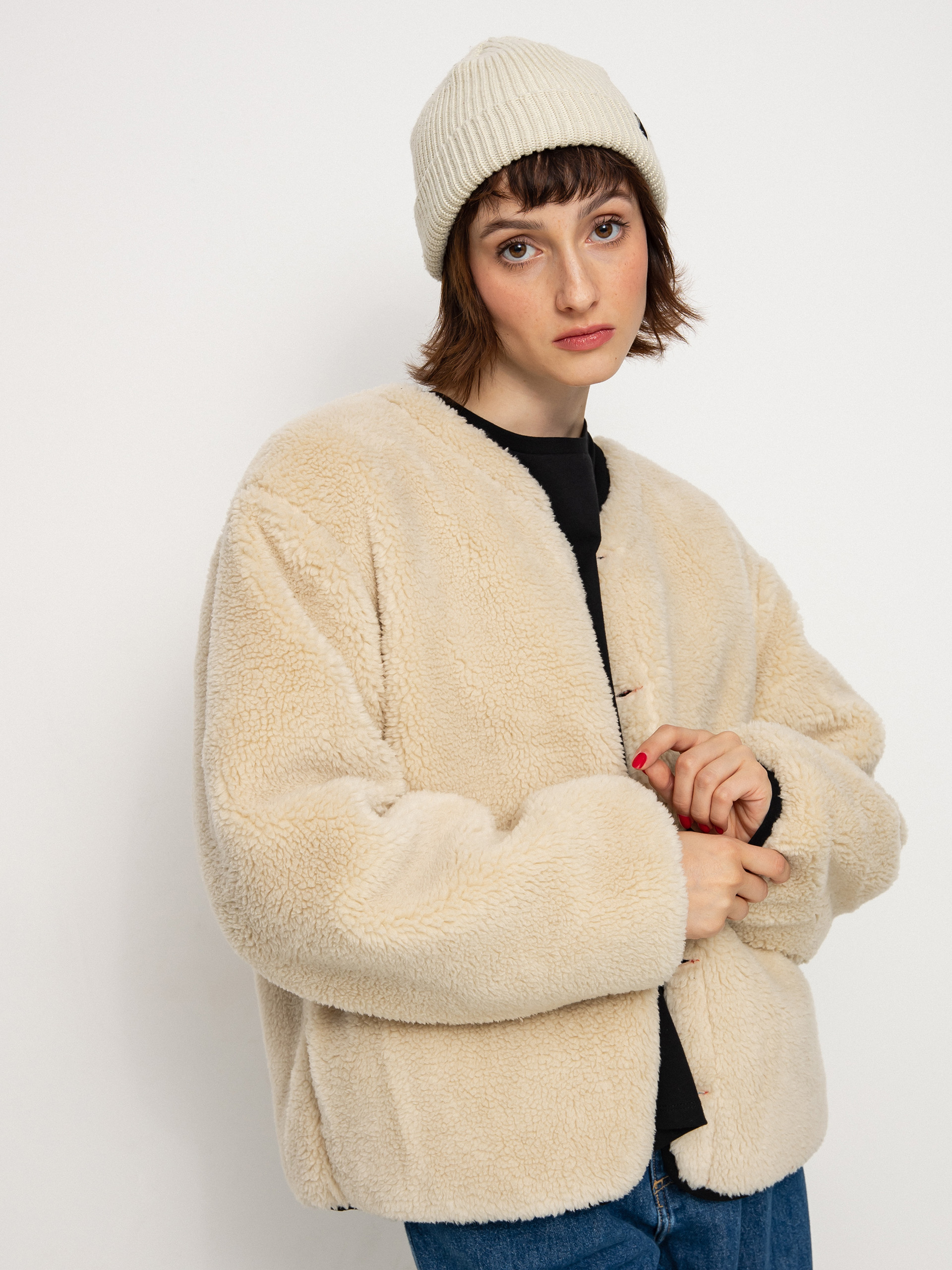 Kurtka Brixton Sherpa Reversible Padded Wmn (mars red praire floral)