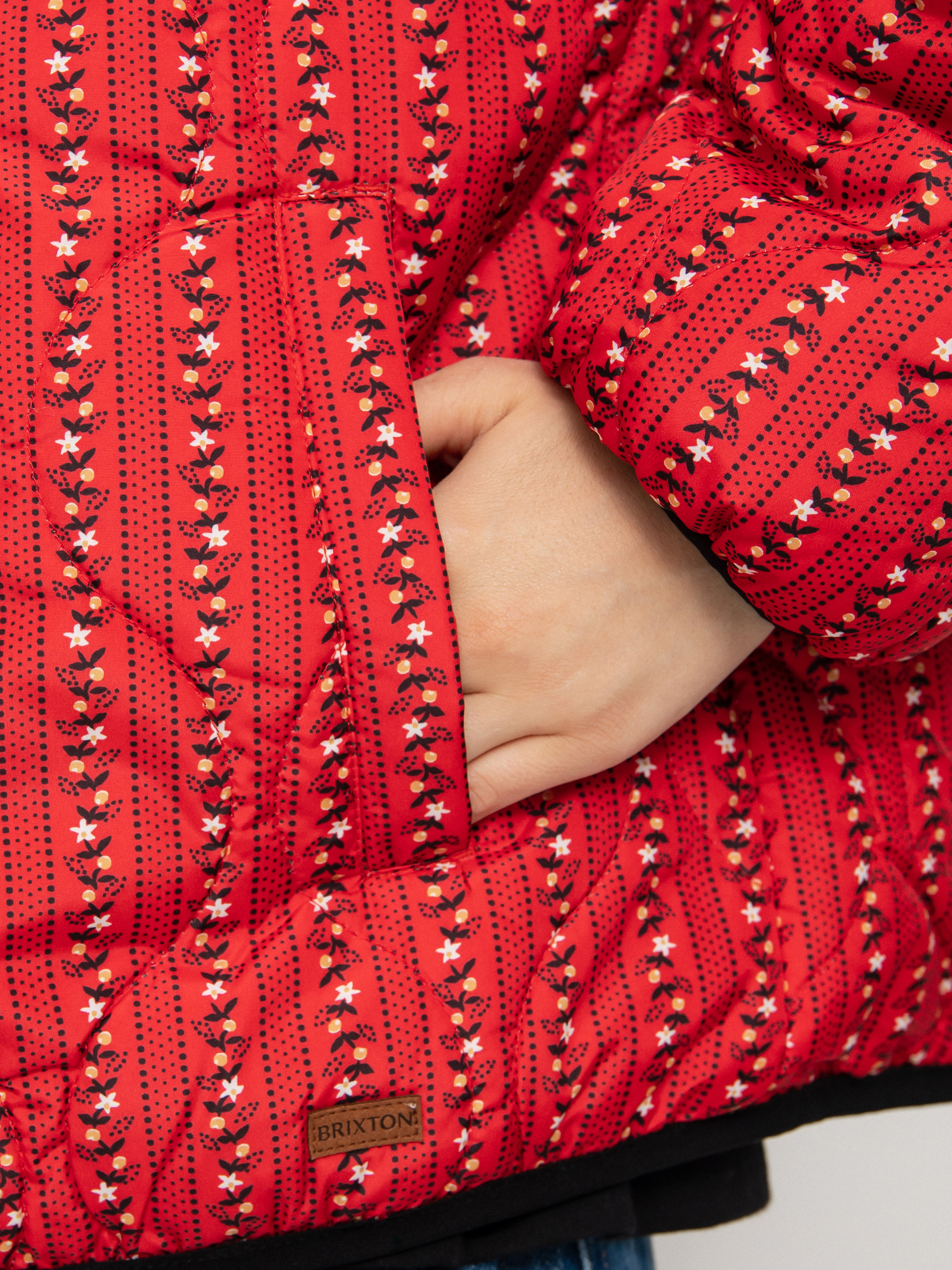 Kurtka Brixton Sherpa Reversible Padded Wmn (mars red praire floral)