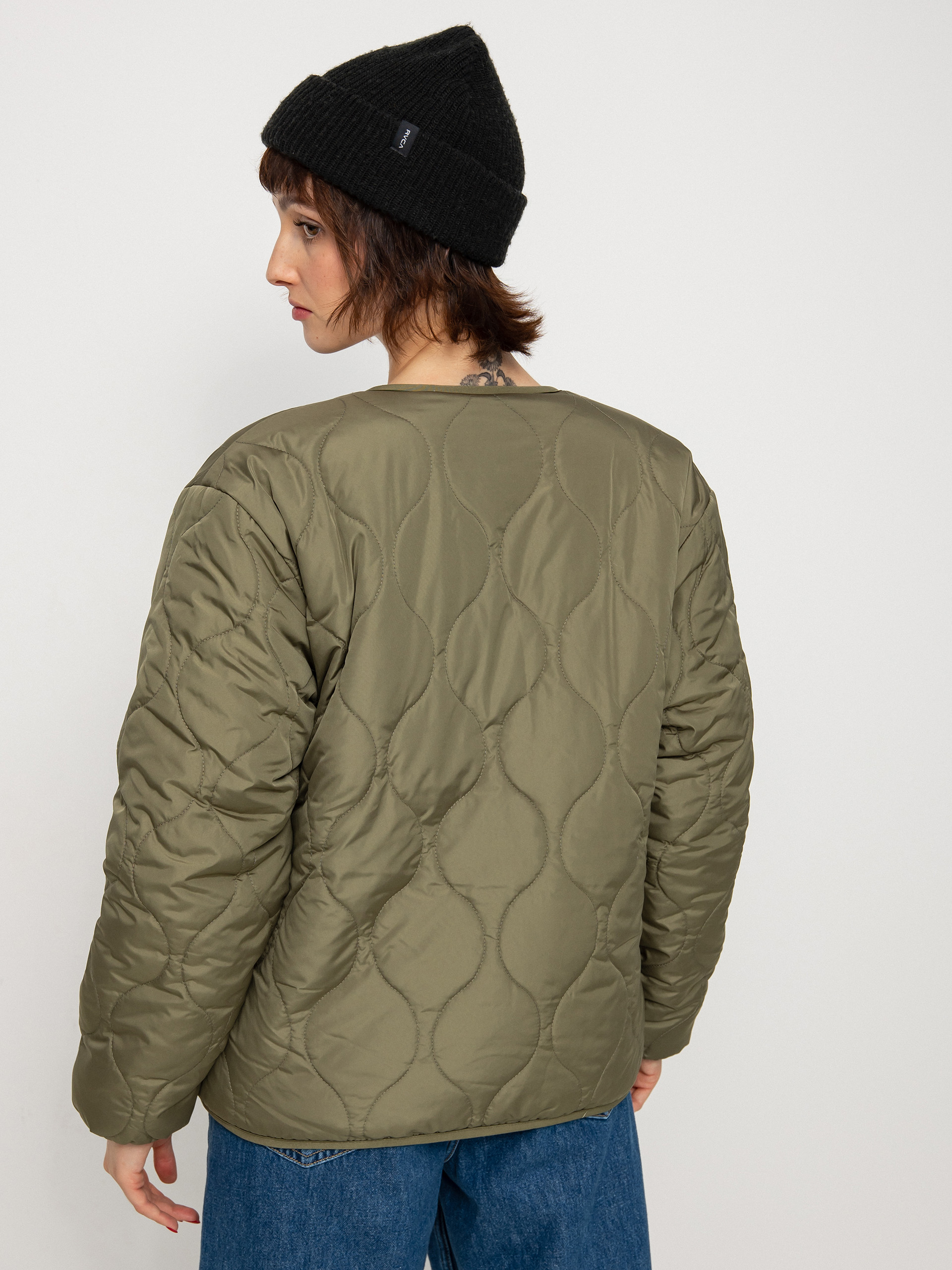 Kurtka Brixton Sherpa Reversible Padded Wmn (military olive)