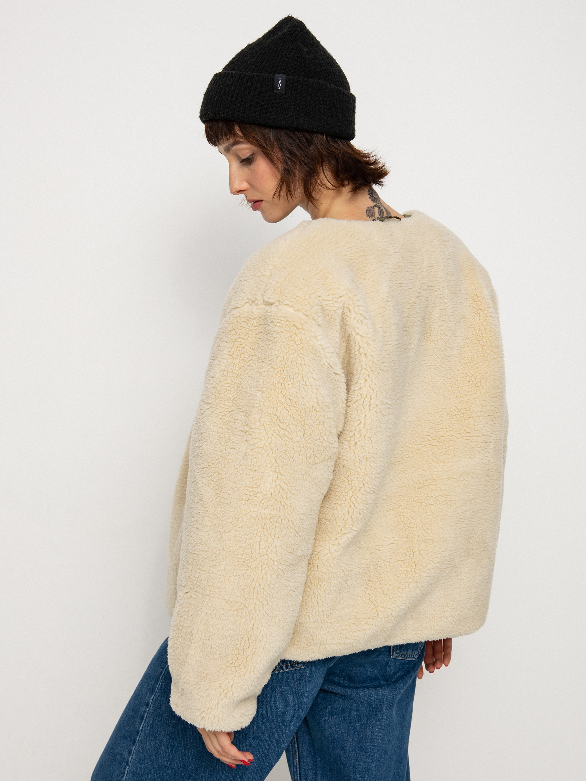 Kurtka Brixton Sherpa Reversible Padded Wmn (military olive)