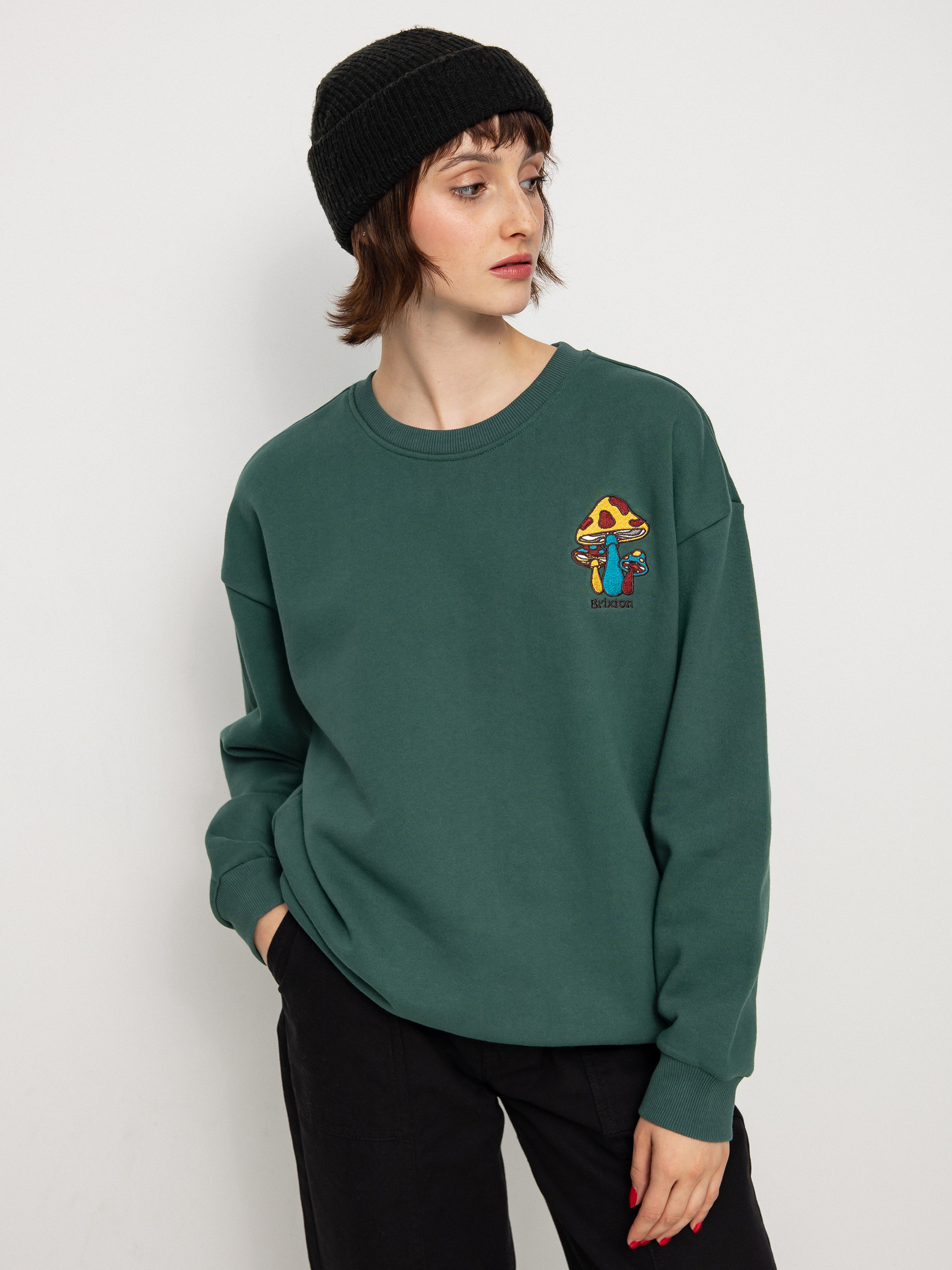 Bluza Brixton Only Good Vibes Wmn (emerald)