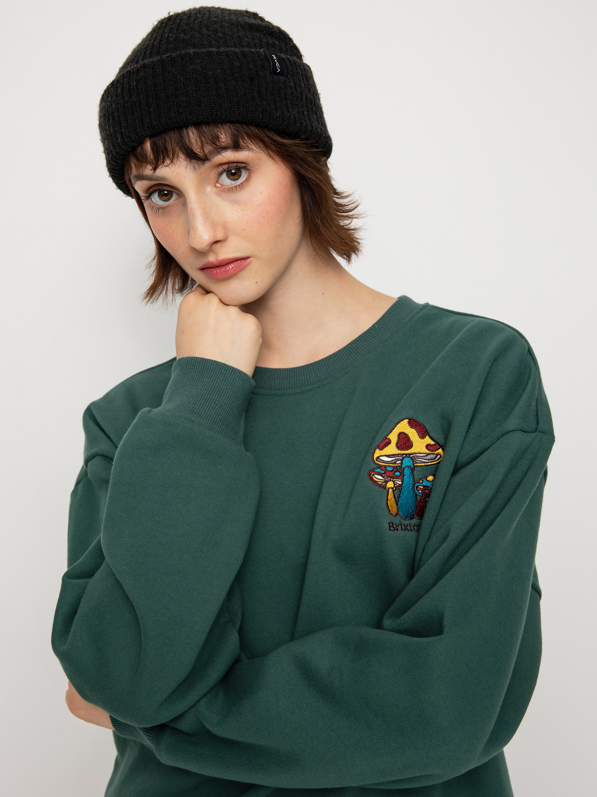 Bluza Brixton Only Good Vibes Wmn (emerald)